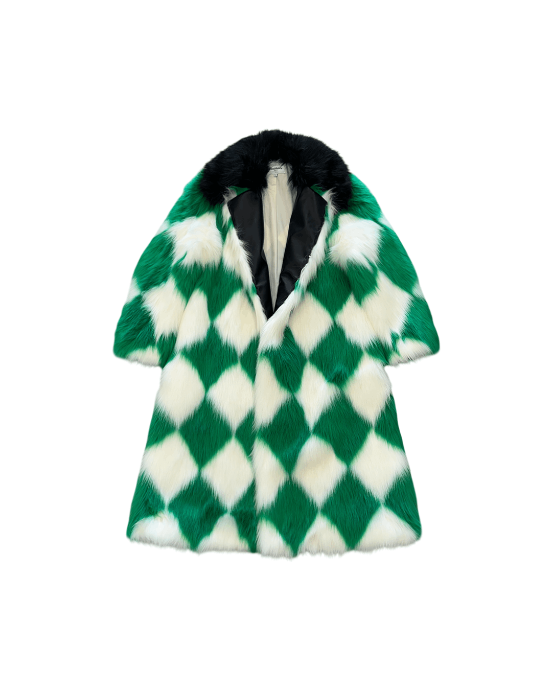 Casablanca Casablanca AW21 Harlequin Faux Fur Coat Size US S / EU 44-46 / 1 - 6 Thumbnail