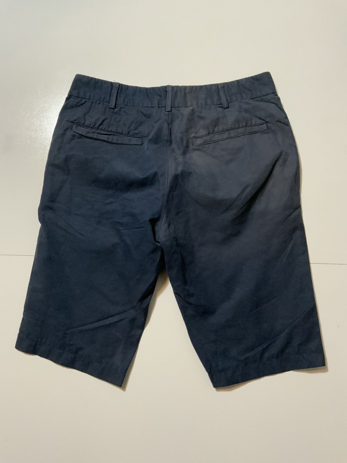 Saturdays NYC Saturdays Surf NYC Navy Blue Flat Front Cotton Chino Shorts Size US 32 / EU 48 - 3 Thumbnail