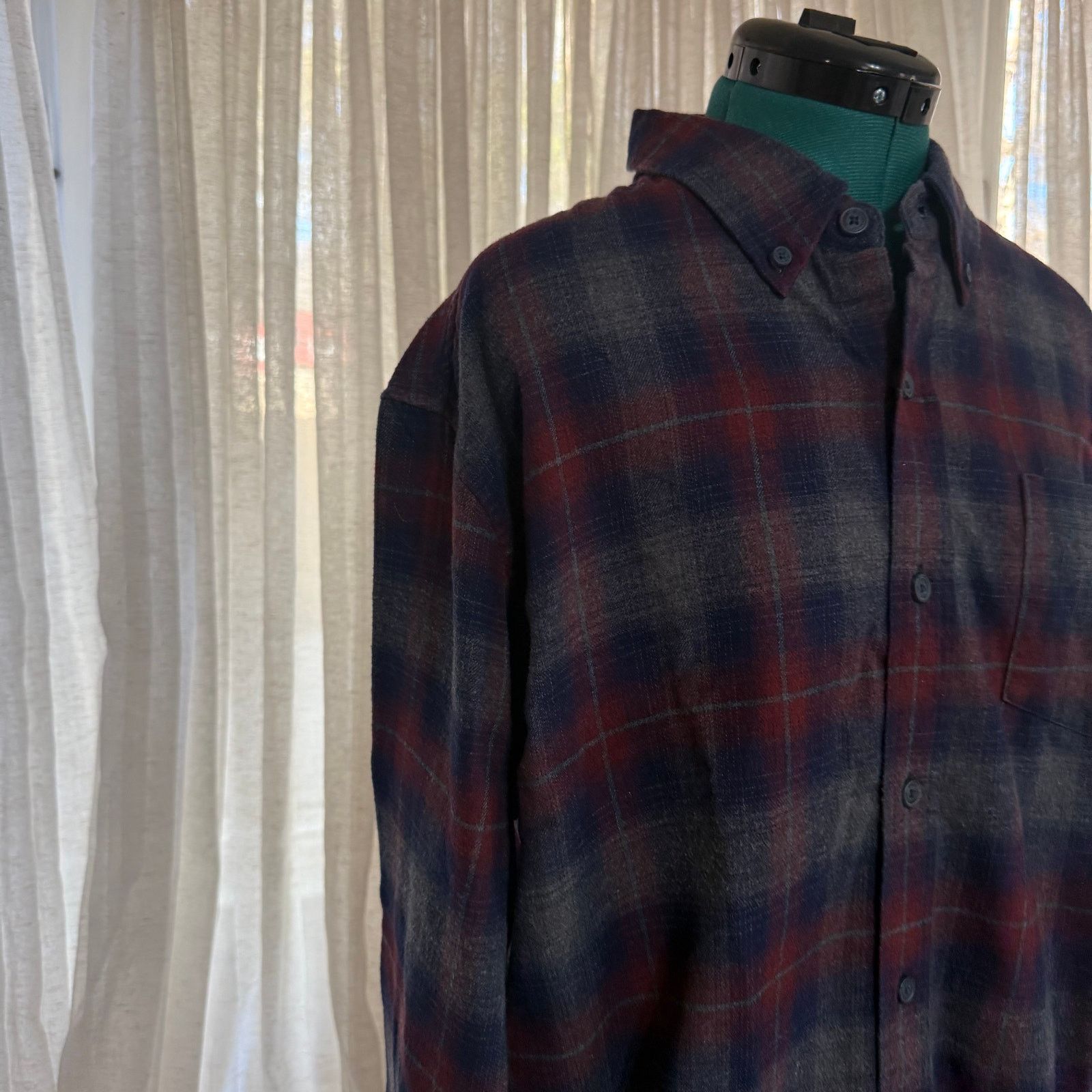 Weatherproof Weatherproof Vintage Plaid Flannel Button-Down Shirt | Sz L Size US L / EU 52-54 / 3 - 3 Thumbnail