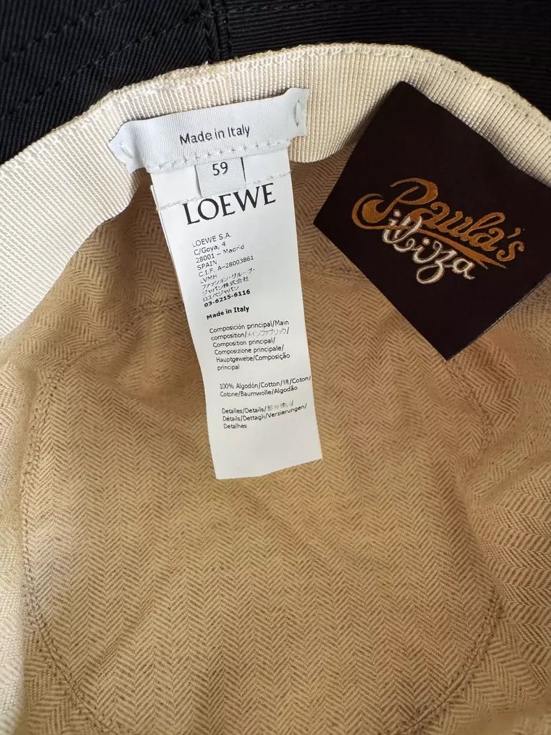 Loewe LOEWE size59 Black parrot printed fisherman's hat Size ONE SIZE - 6 Thumbnail