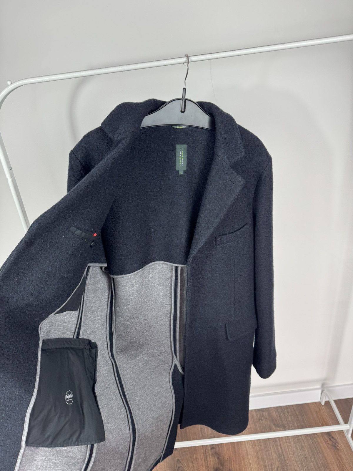 Other LangerChen Men’s Wool Blend Overcoat Minimalist Coat L Size US L / EU 52-54 / 3 - 8 Thumbnail