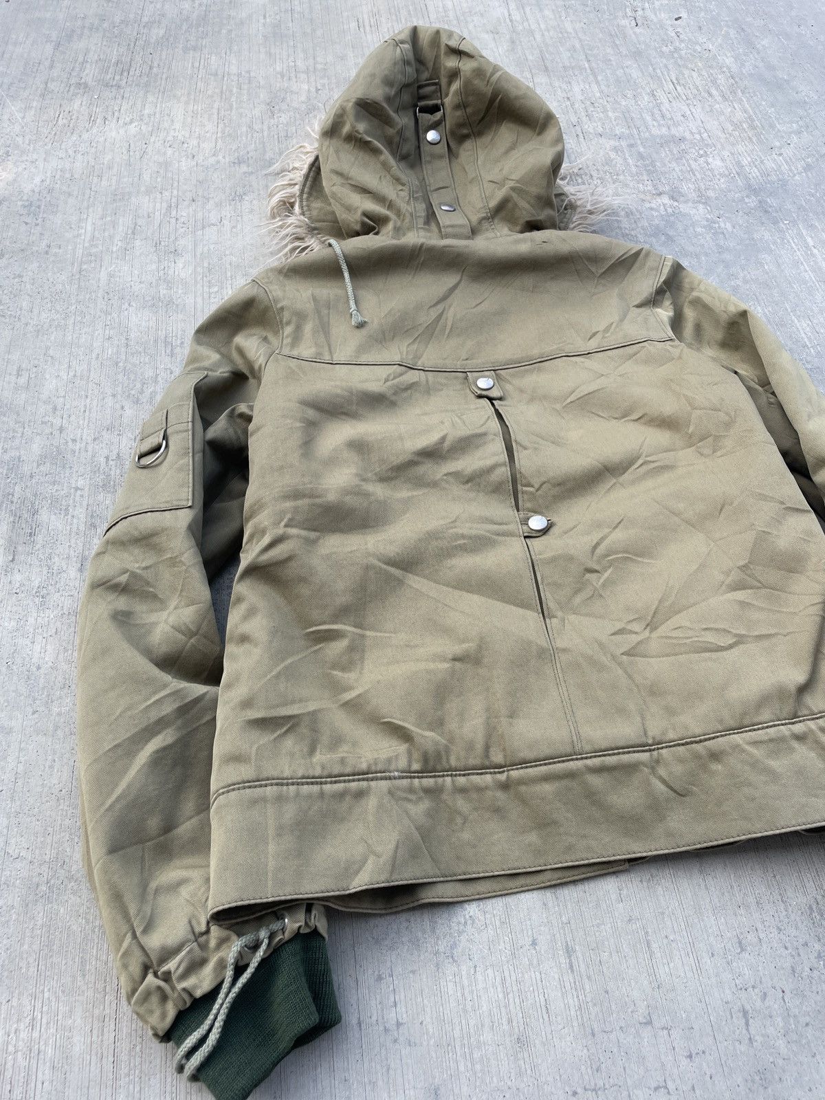 14th Addiction 💥RARE💥2000s JAPANESE BRAND IVANAHELSINKI FUR JACKET HOODIE Size M / US 6-8 / IT 42-44 - 5 Thumbnail