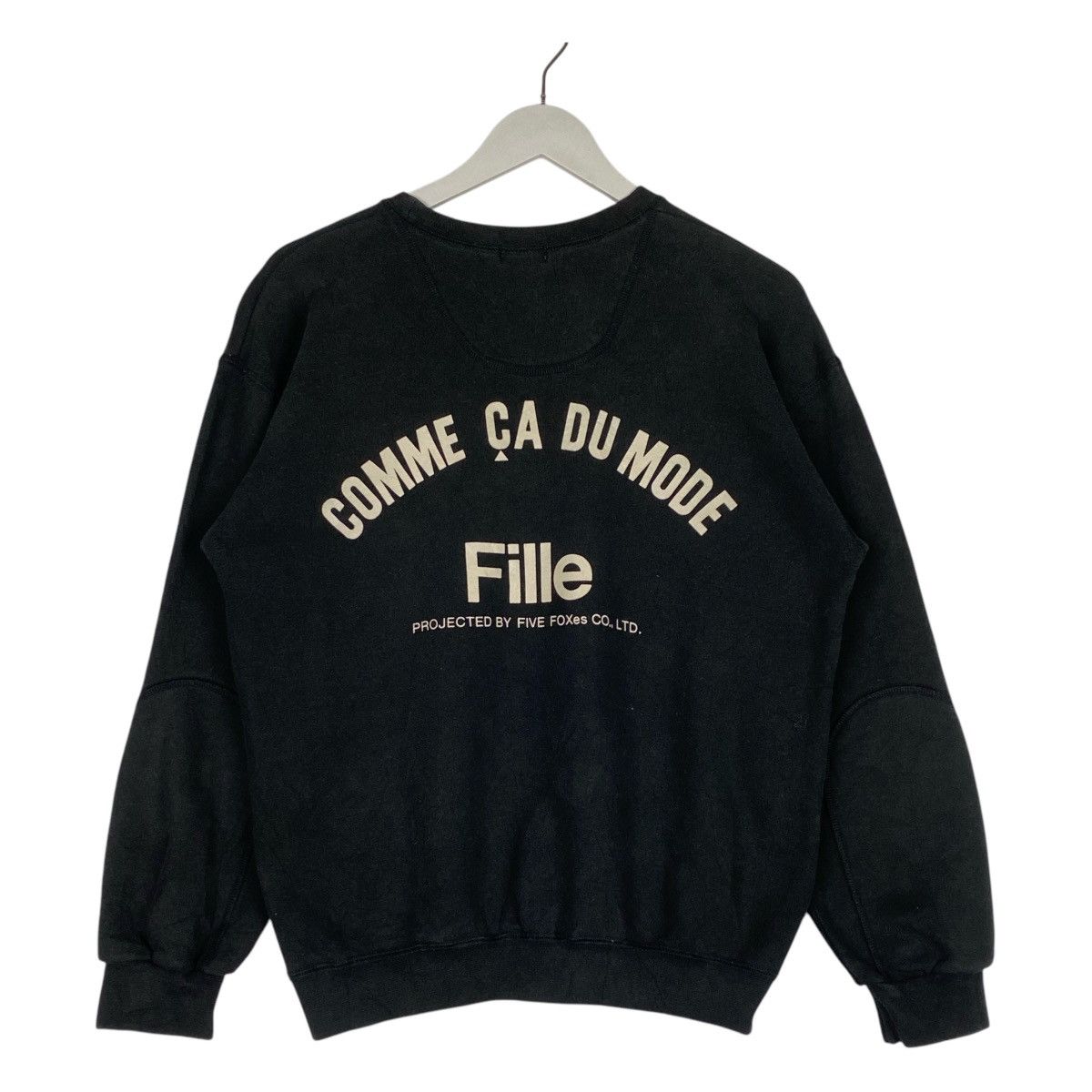 Comme Ca Ism × Vintage Vintage Comme Ca Ism Sweatshirt Crewneck Black Size US S / EU 44-46 / 1 - 1 Thumbnail