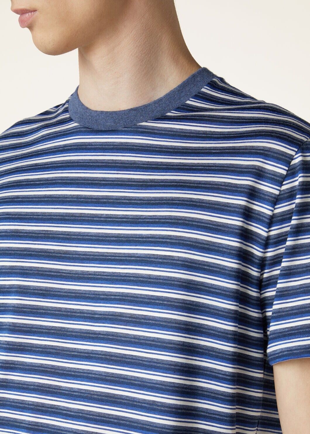 Loro Piana o1w1db10125 FAN8047 Oyashio T-Shirt in Multicolor Size US XL / EU 56 / 4 - 3 Thumbnail