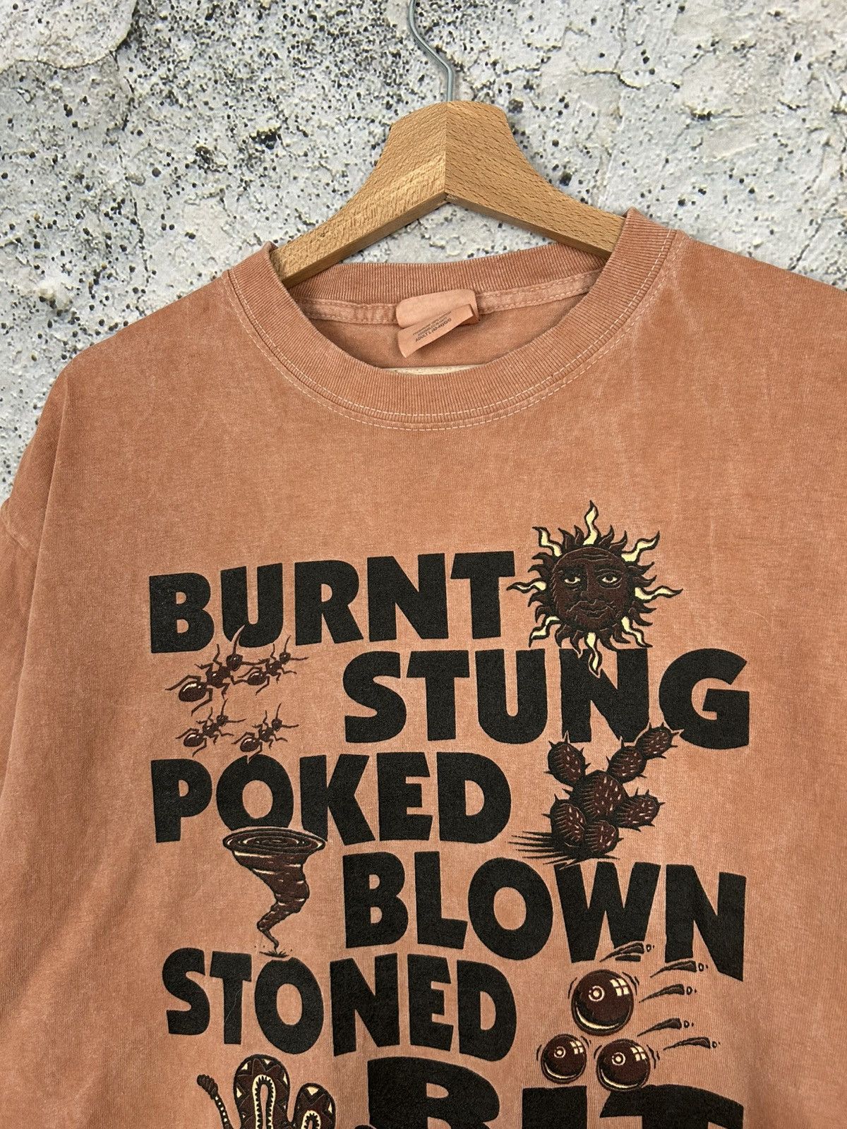 Vintage Vintage Texas Dirty Shirt Graphic Tee Humor Streetwear USA Size US L / EU 52-54 / 3 - 3 Thumbnail
