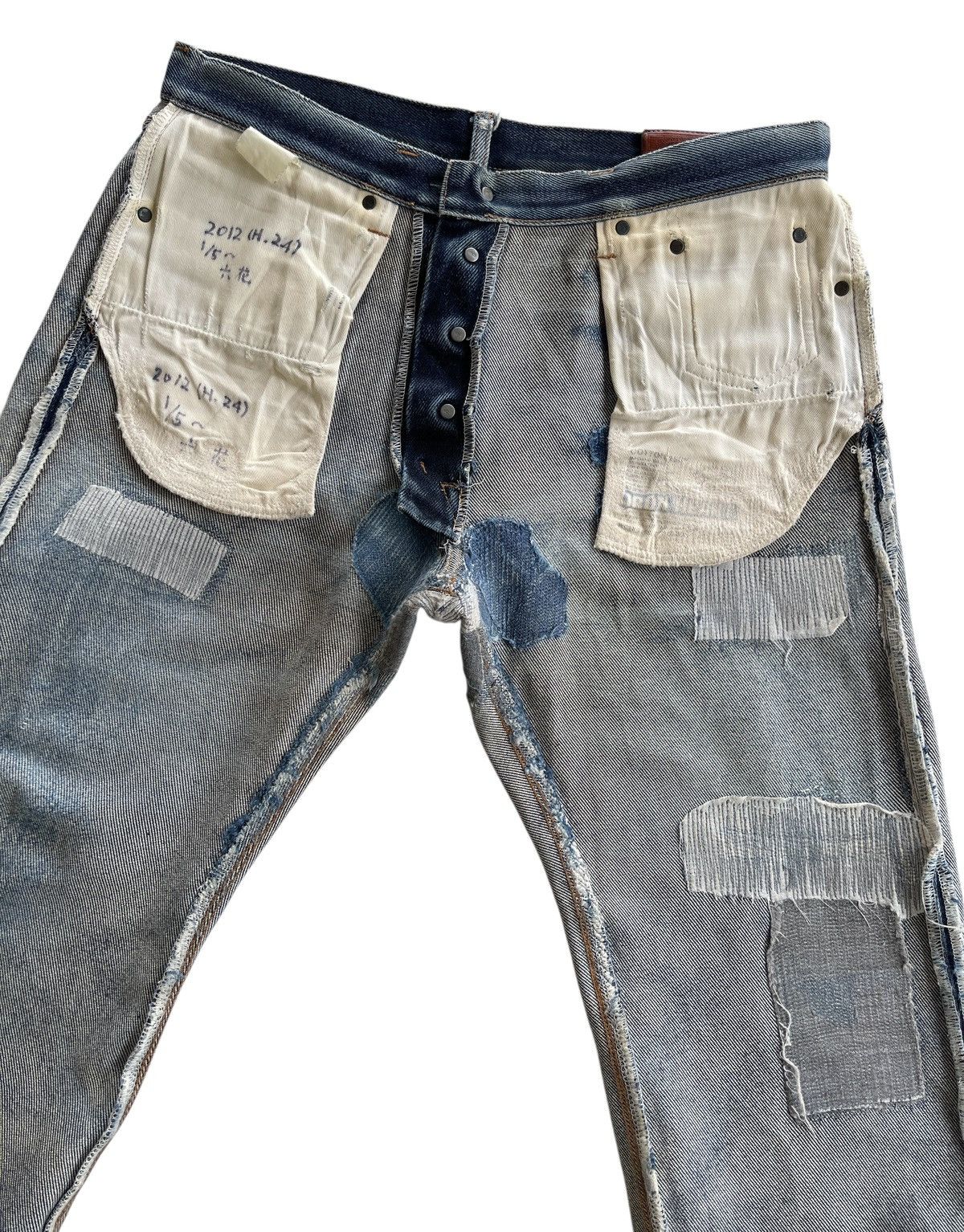 Iron Heart Iron Heart Lot 634 21oz Extra Heavy Denim Distressed Size US 34 / EU 50 - 12 Thumbnail