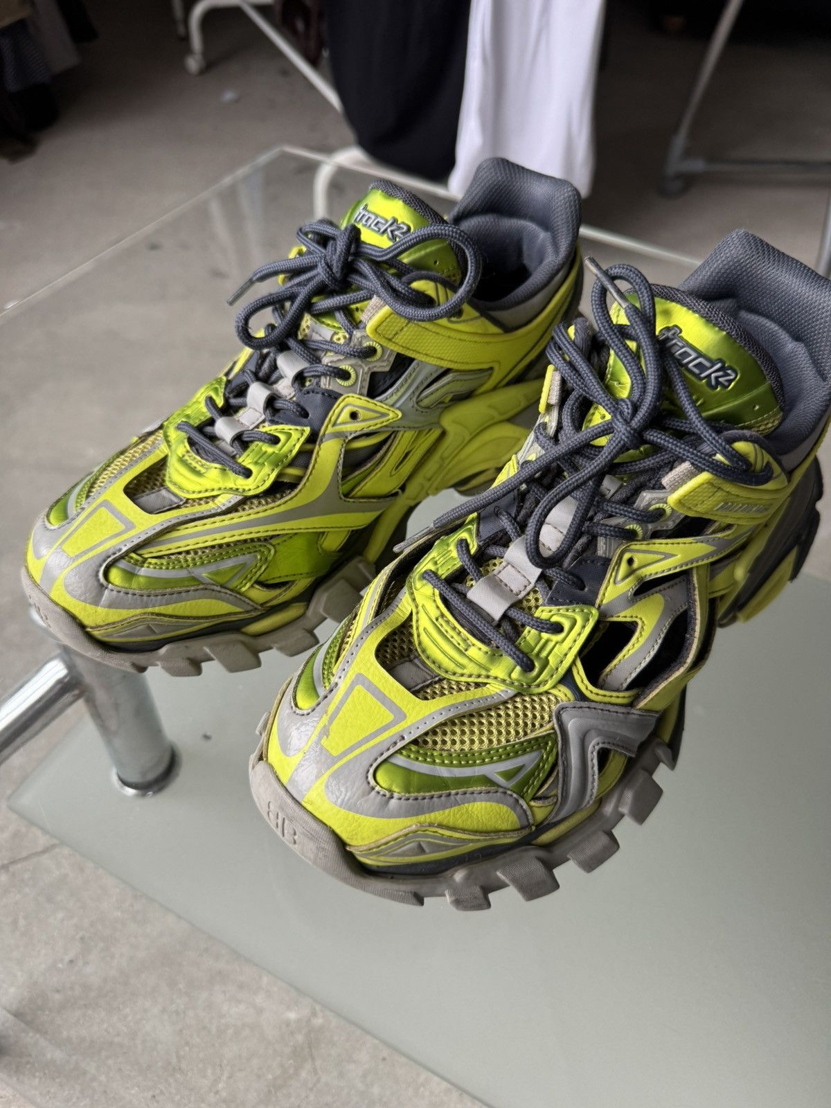 Balenciaga Balenciaga Track 2.0 Sneakers Green Grey Size US 8.5 / EU 41-42 - 5 Thumbnail