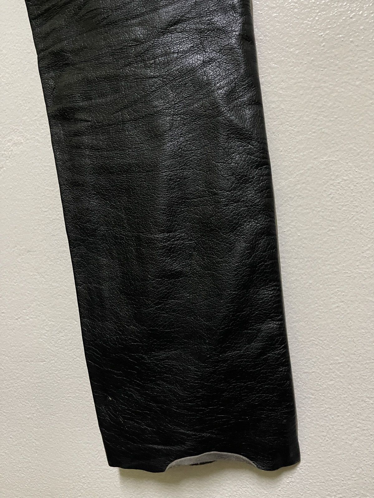 Genuine Leather × Vintage Leather Pants Biker Size US 29 - 14 Thumbnail