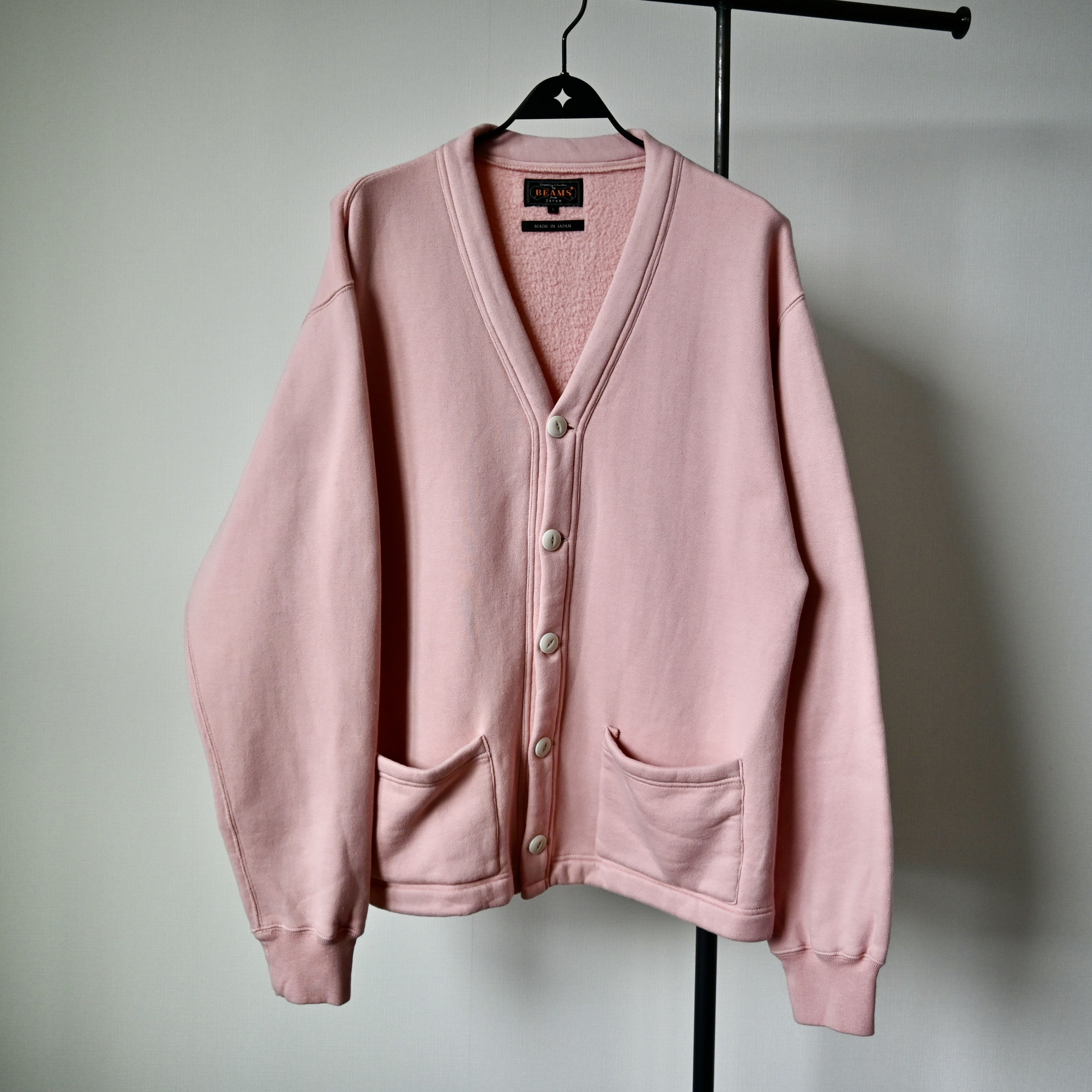 Beams Plus BEAMS Plus soft-fleeced sweat V cardigan, made in Japan Size US L / EU 52-54 / 3 - 15 Thumbnail