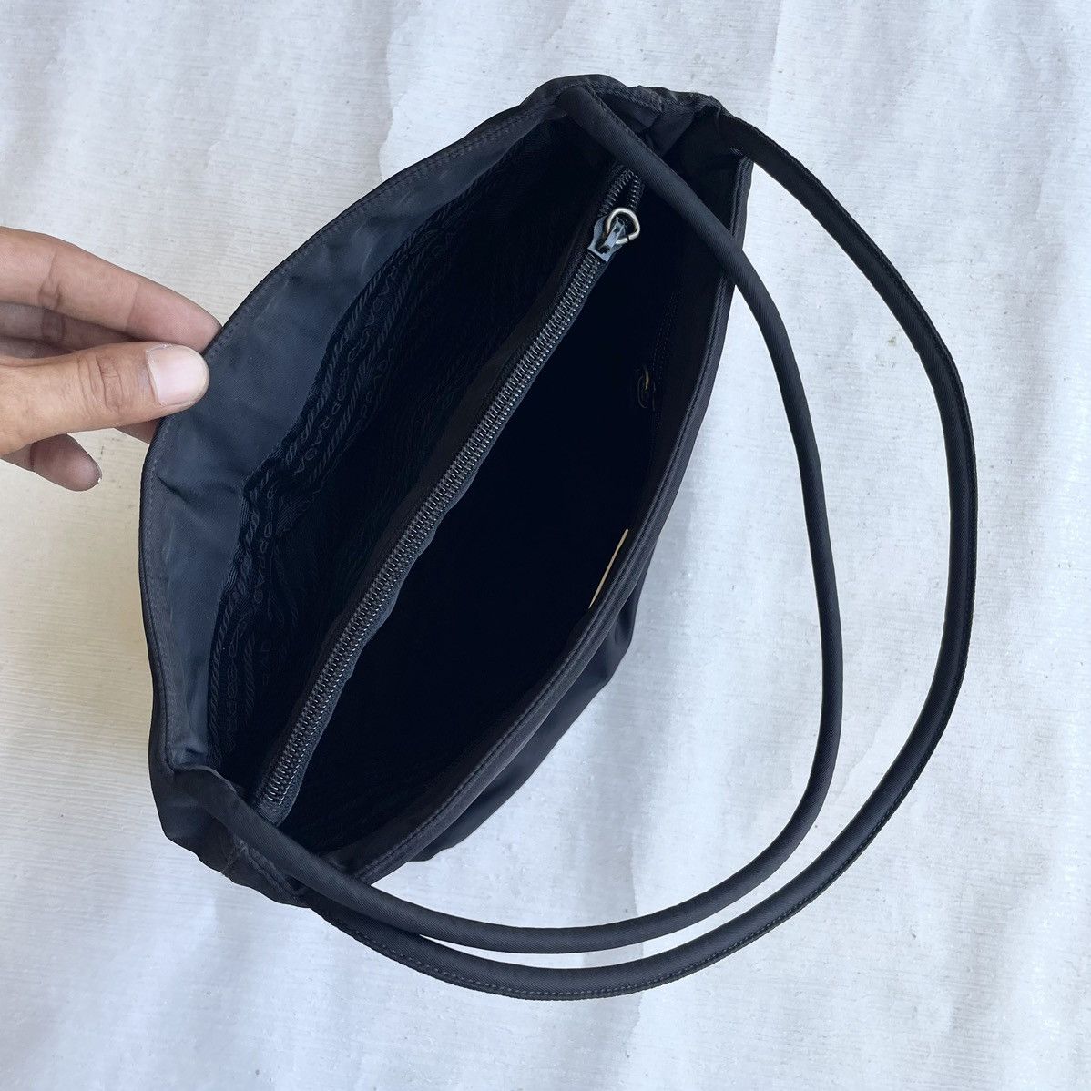 Prada Prada Nylon Tessuto Black Tote Bag Size ONE SIZE - 8 Thumbnail
