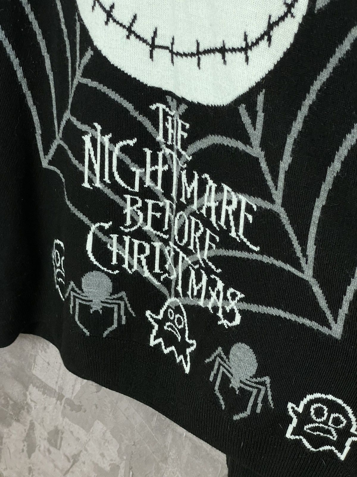 Disney The nightmare before Christmas vintage goth emo y2k sweater Size US L / EU 52-54 / 3 - 7 Thumbnail