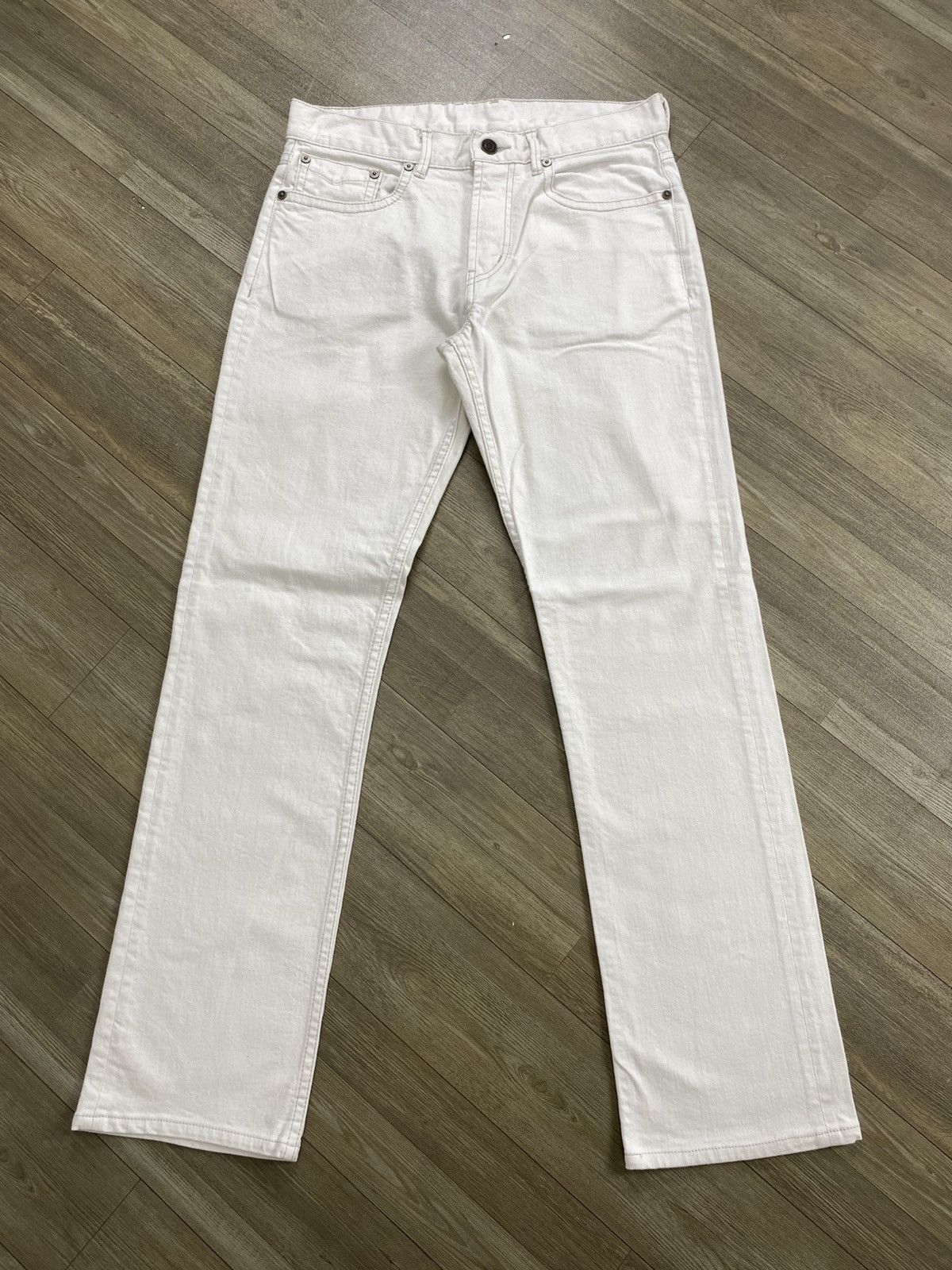 Vintage Burberry London White Straight Jeans Luxury