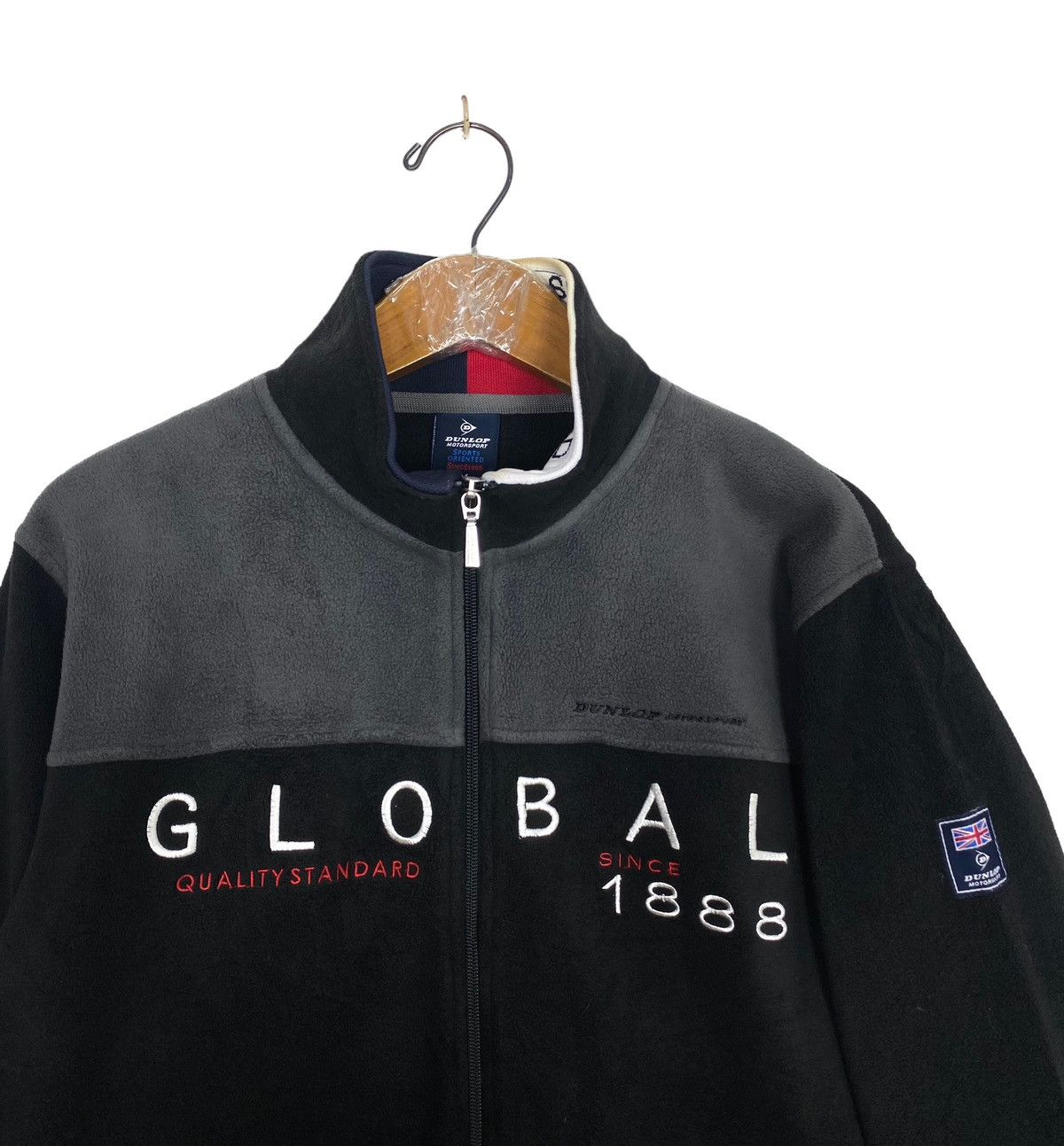 Dunlop Rare‼️ Dunlop Motorsport Global Fleece Spellout Size US M / EU 48-50 / 2 - 3 Thumbnail