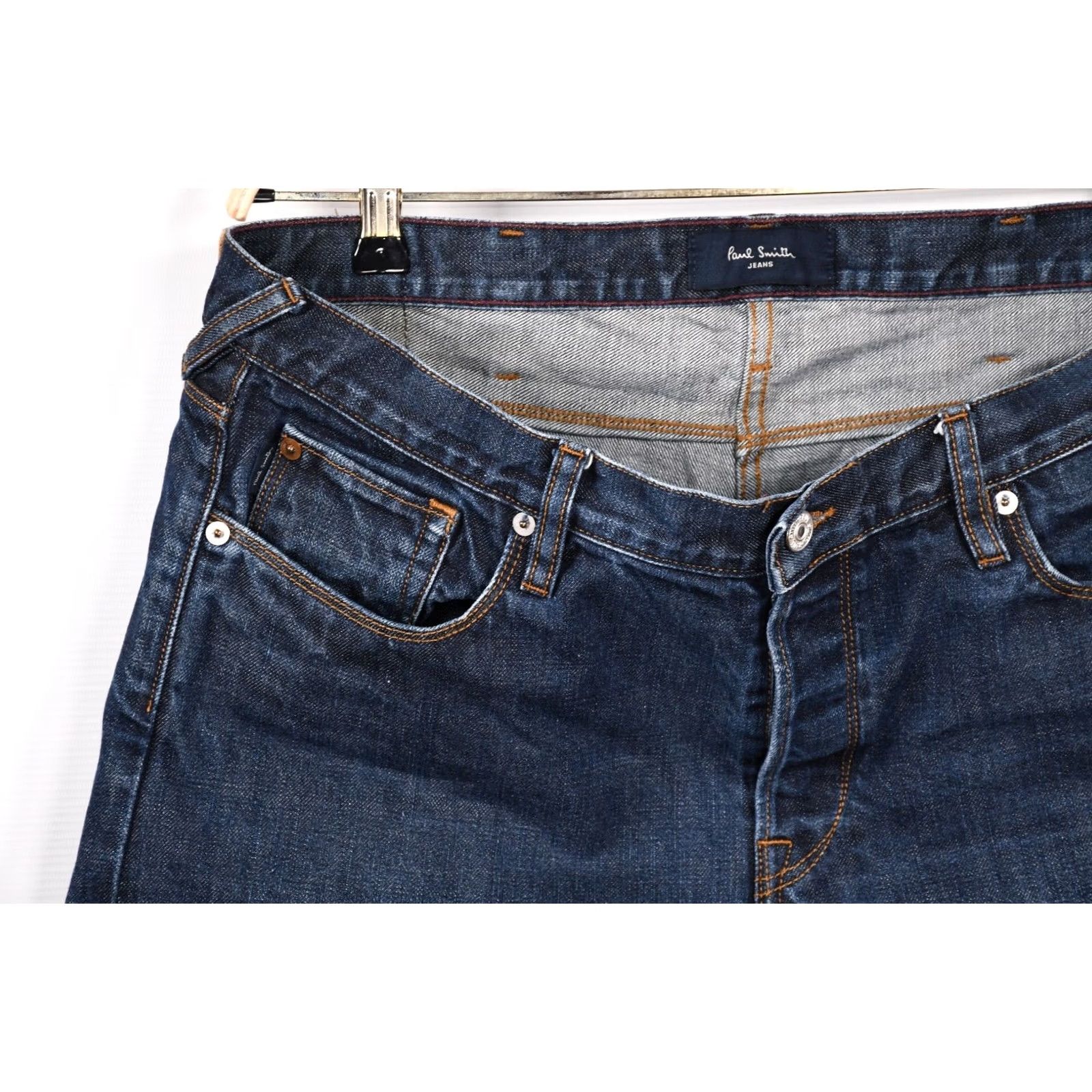 Paul Smith Paul Smith Jeans Button Fly Men's Straight Jeans size 36R Blue Denim Cotton Regular 36R 30in Inseam Mens Jeans 36 R Vintage? No Size US 36 / EU 52 - 7 Thumbnail