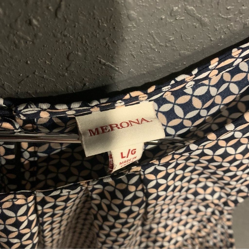 Merona Women’s Merona Blouse Size L / US 10 / IT 46 - 2 Thumbnail