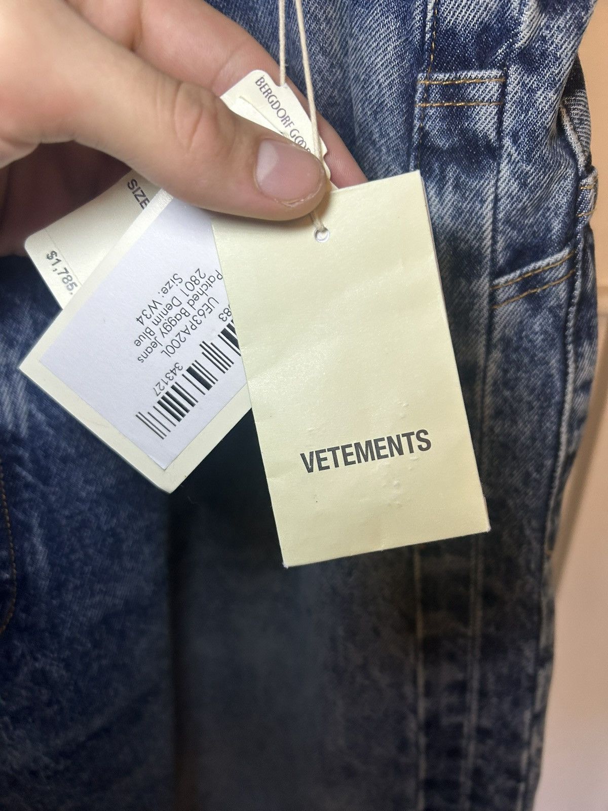 Vetements Vetements baggy patched knee distressed jeans Size US 34 / EU 50 - 6 Thumbnail