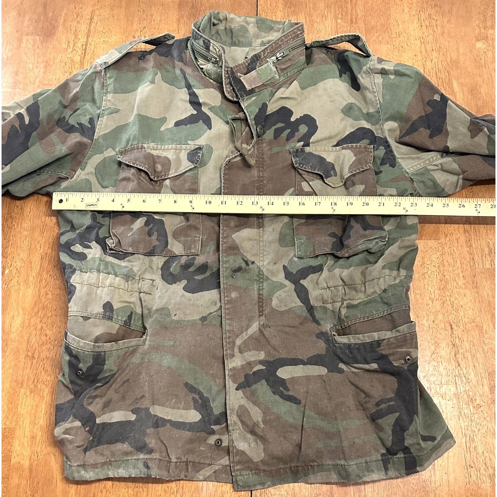 Vintage VINTAGE Cabelas Jacket Military Woodland Camo Large L Green 70s Mens Size US L / EU 52-54 / 3 - 7 Thumbnail