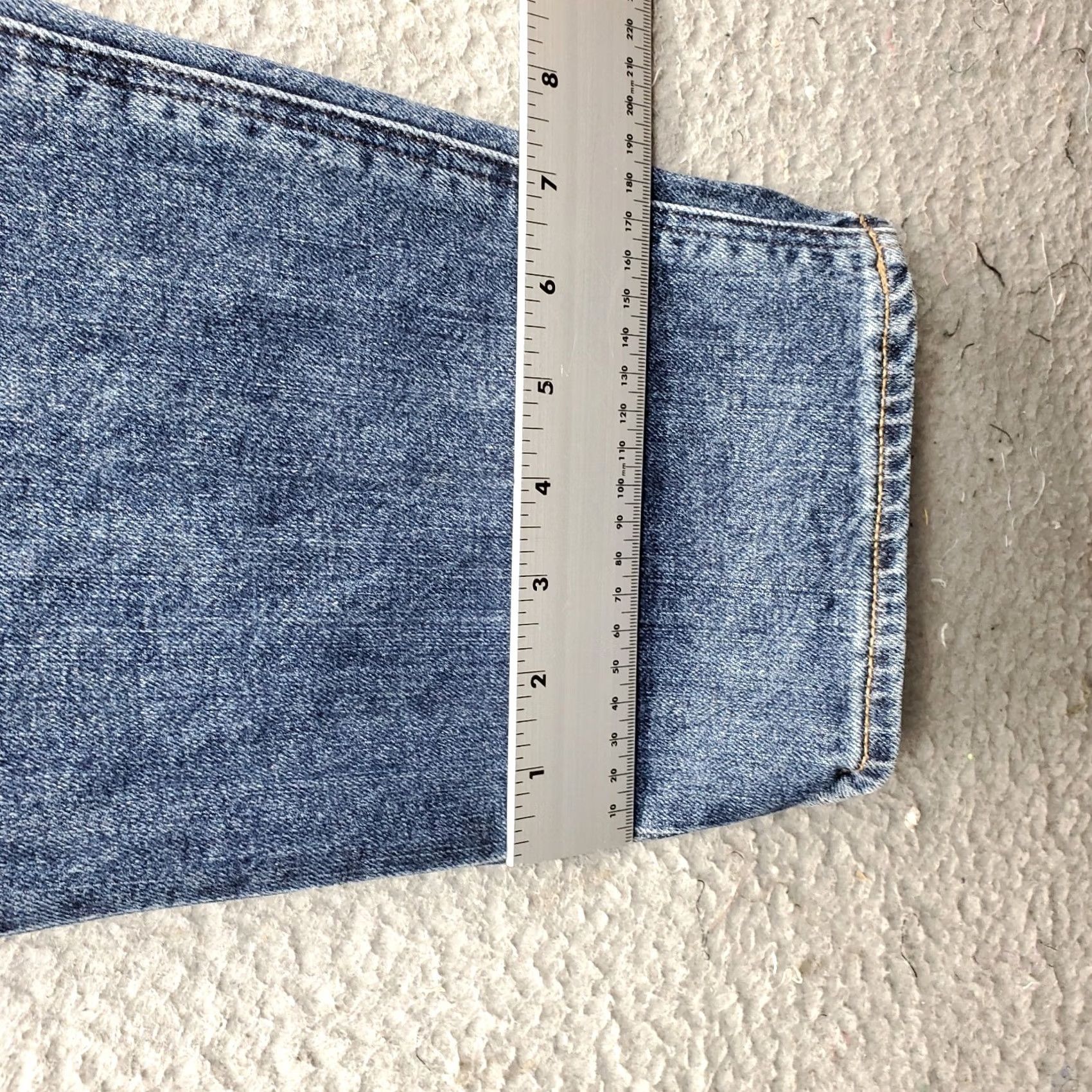 Old Navy Old Navy Womens 14 Blue Denim Mid Rise Boyfriend Jeans - Regular Fit, 5-Pocket, 27 Inseam, Streetwear Style Size 36" / US 14 / IT 50 - 5 Thumbnail