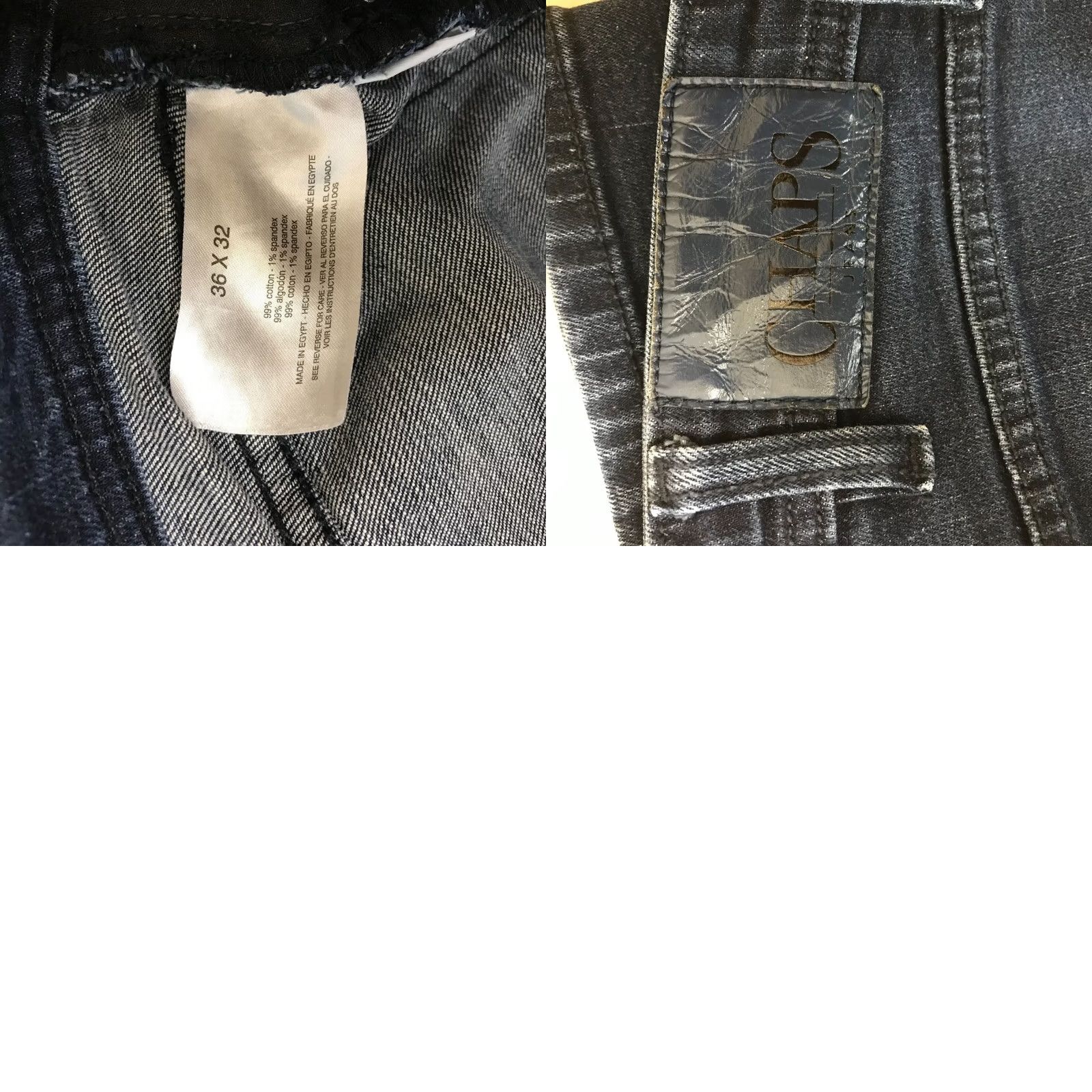 Chaps CHAPS MEN'S BLUE COTTON BLEND SLIM STRAIGHT DENIM JEANS 36 X 32 Size US 36 / EU 52 - 8 Thumbnail