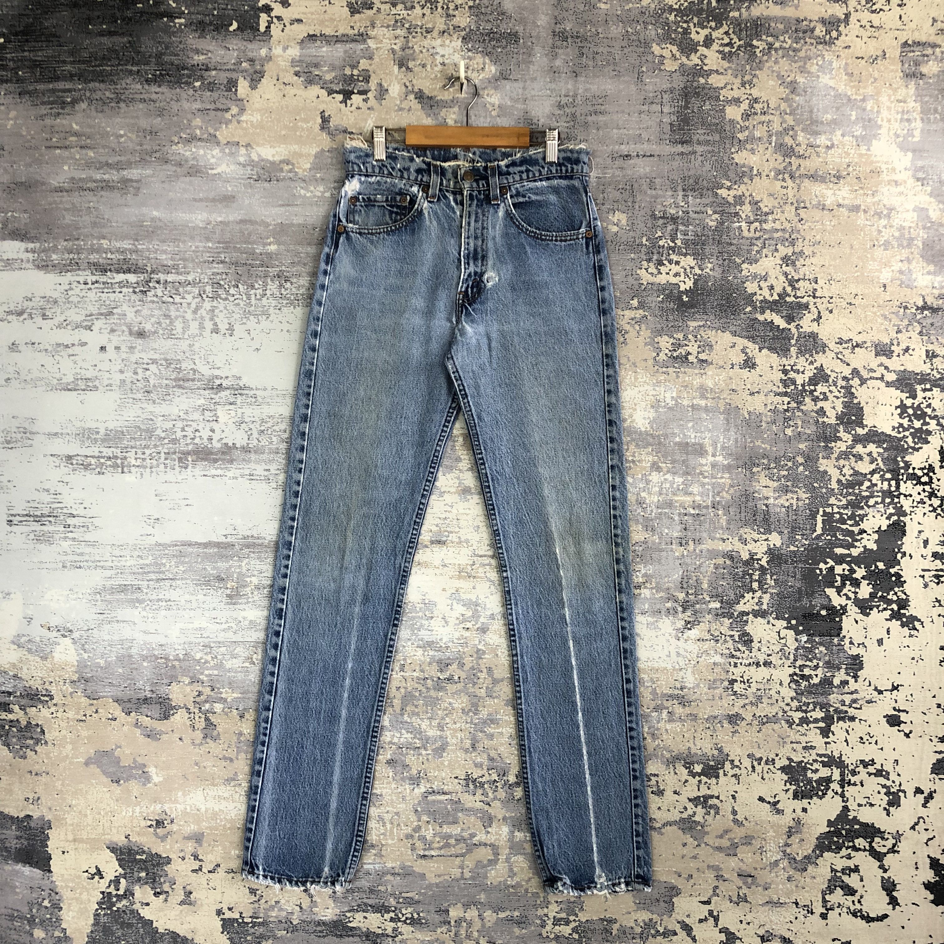 Levi's 80s Levis 505 Stonewash Jeans Distressed Levi's Faded Denim Size 26" / US 2 / IT 38 - 1 Thumbnail