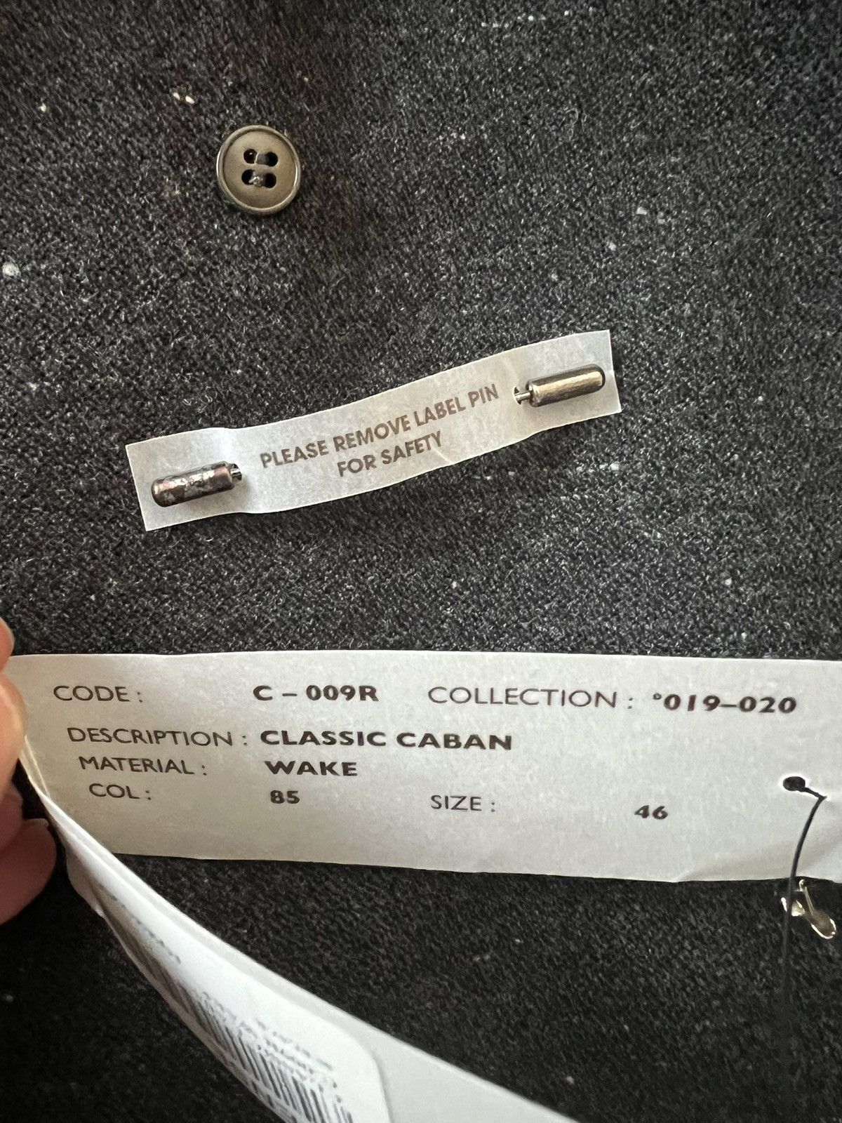 Deepti Deepti C-009R Classic Caban ‘WAKE’ Fabric Size US S / EU 44-46 / 1 - 7 Thumbnail
