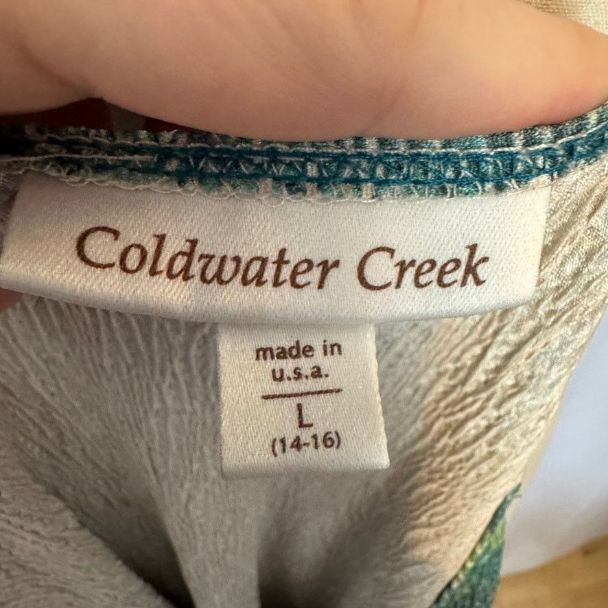 Coldwater Creek Coldwater Creek Blouse Top Boho 3/4 Sleeve Womens Size Large Size L / US 10 / IT 46 - 3 Thumbnail