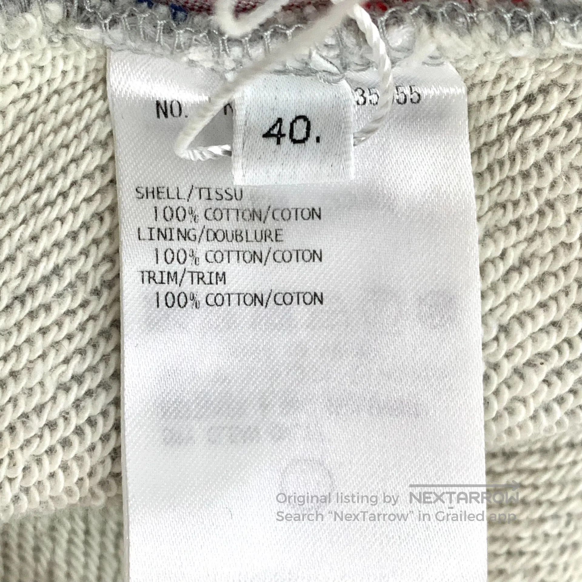 Thom Browne Thom Browne size L Gray classic four-stripe cotton drawstr Size 39" - 8 Thumbnail