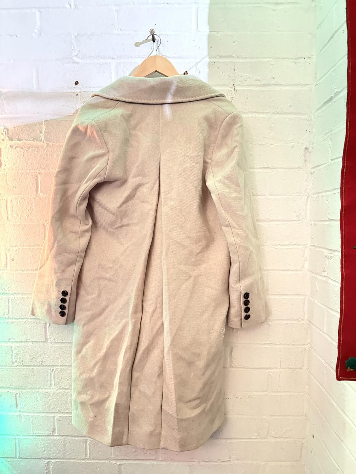 Other Karen Millen Beige Wool Blend Double Breasted Coat UK Size 8 Size M / US 6-8 / IT 42-44 - 4 Thumbnail