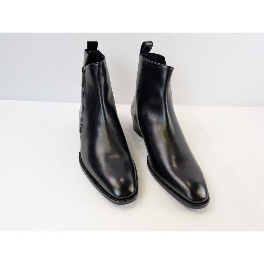 Saint Laurent Paris o1rshd1 Leather Shezan Wyatt 30 Chelsea Boots in Nero Size US 10.5 / EU 43-44 - 7 Thumbnail