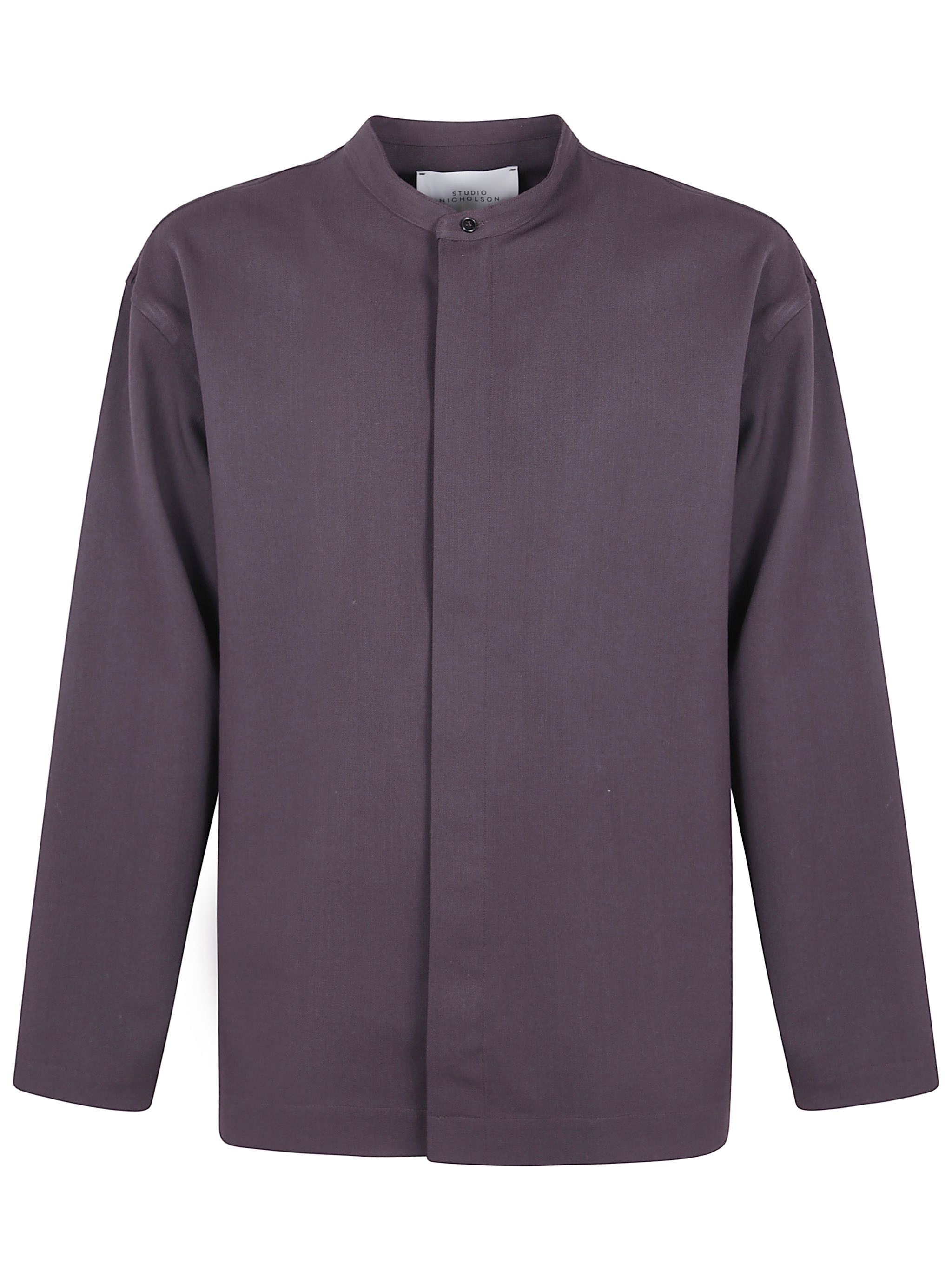Studio Nicholson "KARST" GRANDAD COLLAR SHIRT Size US S / EU 44-46 / 1 - 1 Thumbnail