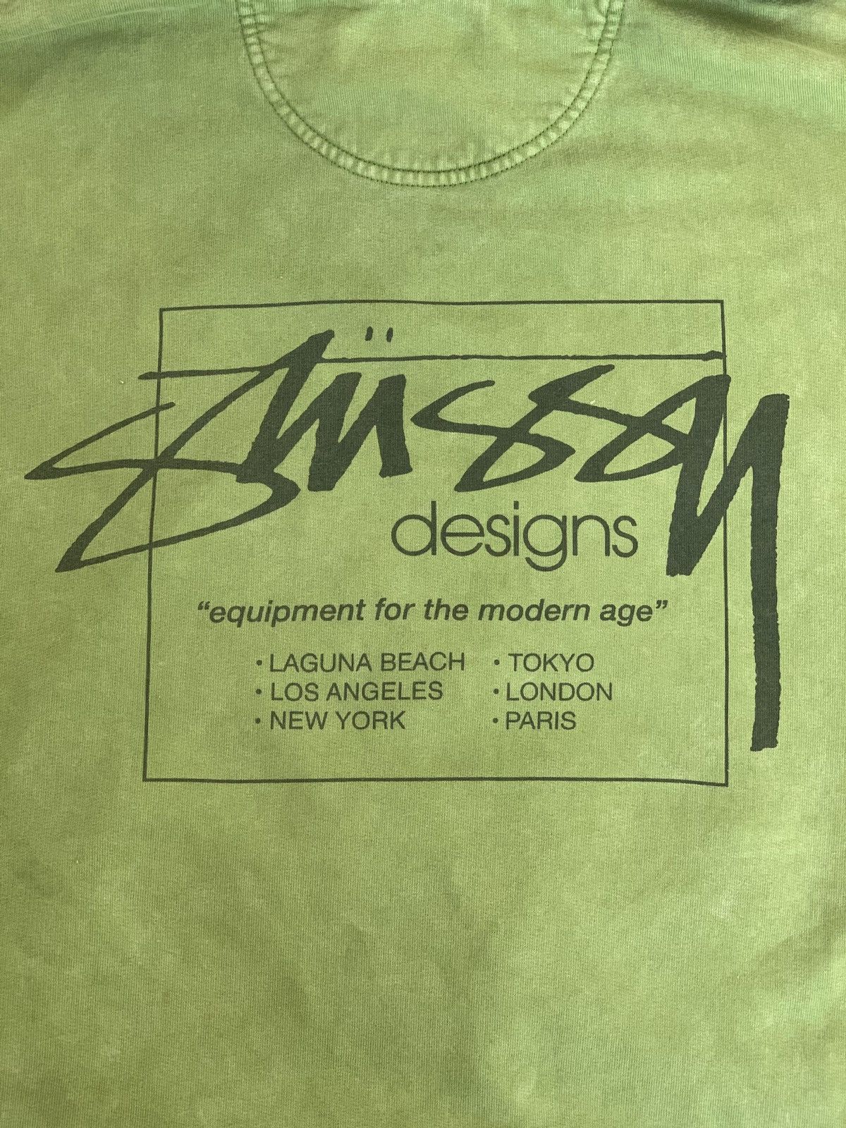 Stussy Stussy Dyed Designs Hoodie Green - Size L Size US L / EU 52-54 / 3 - 6 Thumbnail