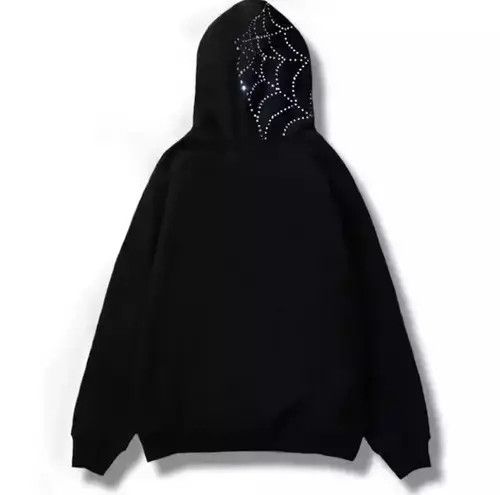 Japanese Brand Fangs & cobweb rhinestone oversized zipup hoodie Size US M / EU 48-50 / 2 - 4 Thumbnail