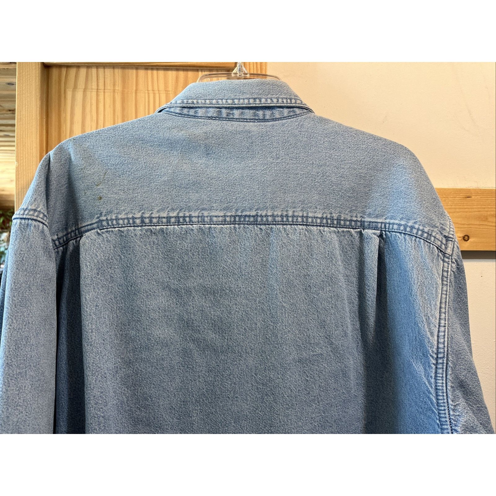 Puritan Puritan Men's L 42/44 Blue Cotton Denim Fleece Lined Shacket Size US L / EU 52-54 / 3 - 16 Thumbnail