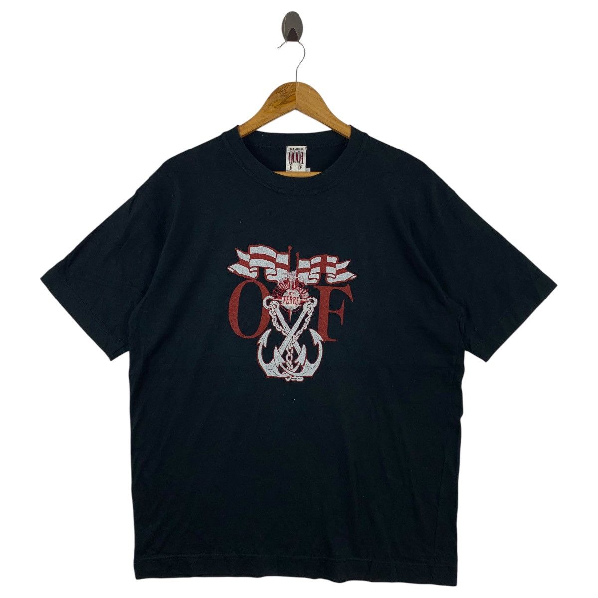 Gianfranco Ferre × Japanese Brand × Vintage Vintage 90s STUDIO 001 by FERRE big logo tee Size US L / EU 52-54 / 3 - 1 Thumbnail