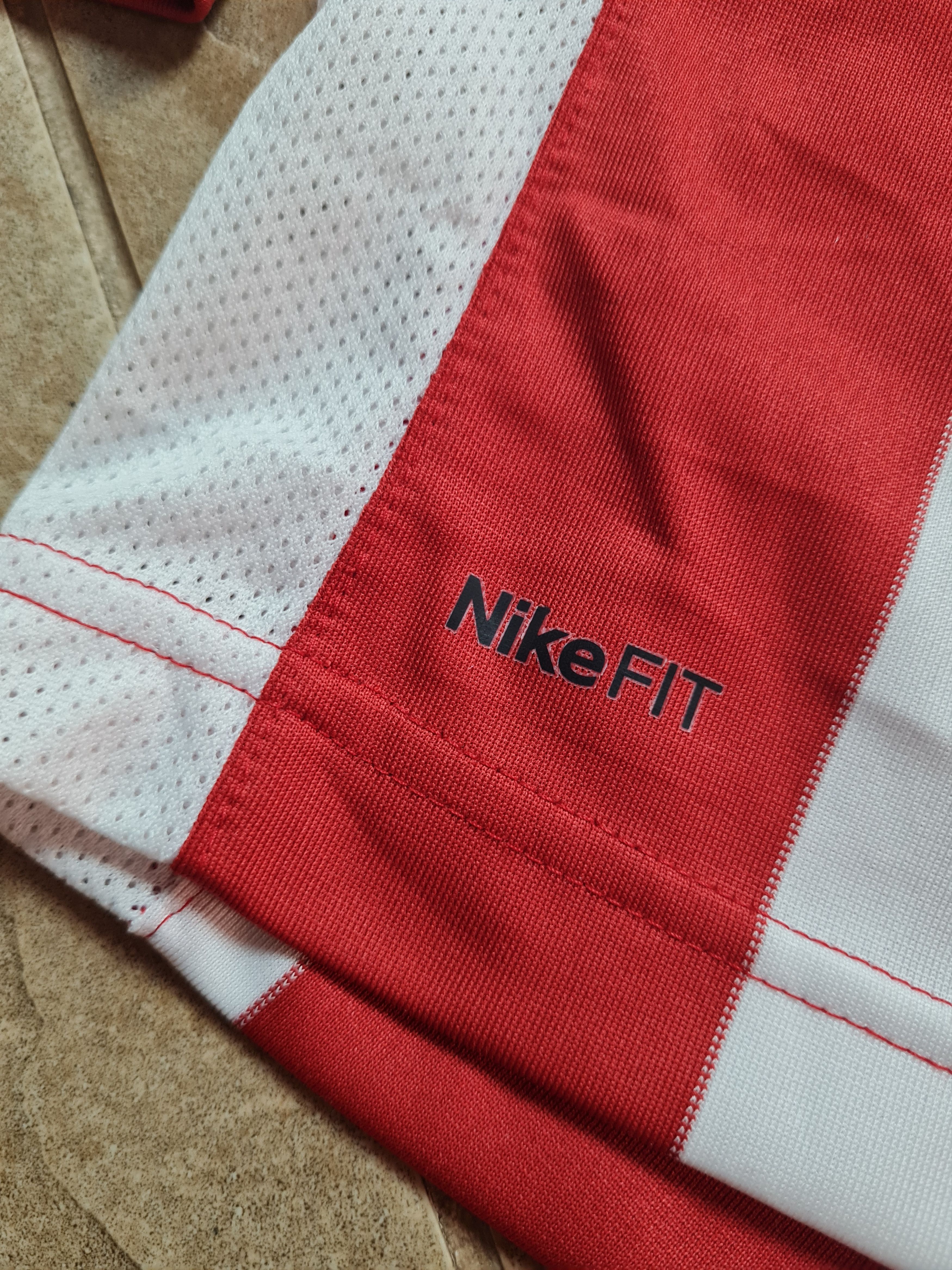 Nike Nike Striped Division Football Jersey Long Sleeve Red White Size US S / EU 44-46 / 1 - 12 Thumbnail