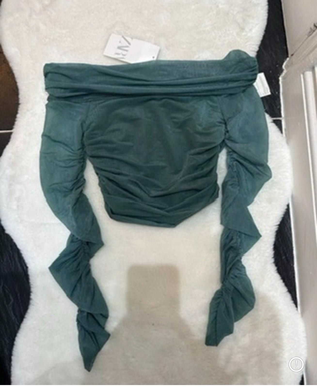 Zara ZARA Organza Top Off Shoulder Size S / US 4 / IT 40 - 1 Preview