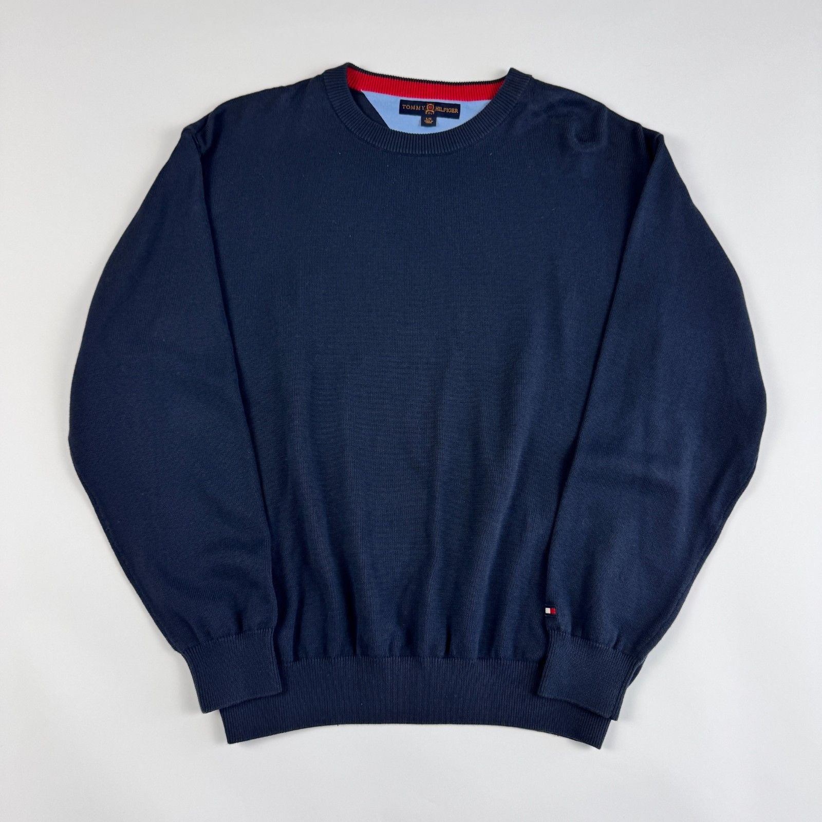 Tommy Hilfiger Tommy Hilfiger Golf Red Trim Crewneck Sweater Navy L Size US L / EU 52-54 / 3 - 7 Thumbnail