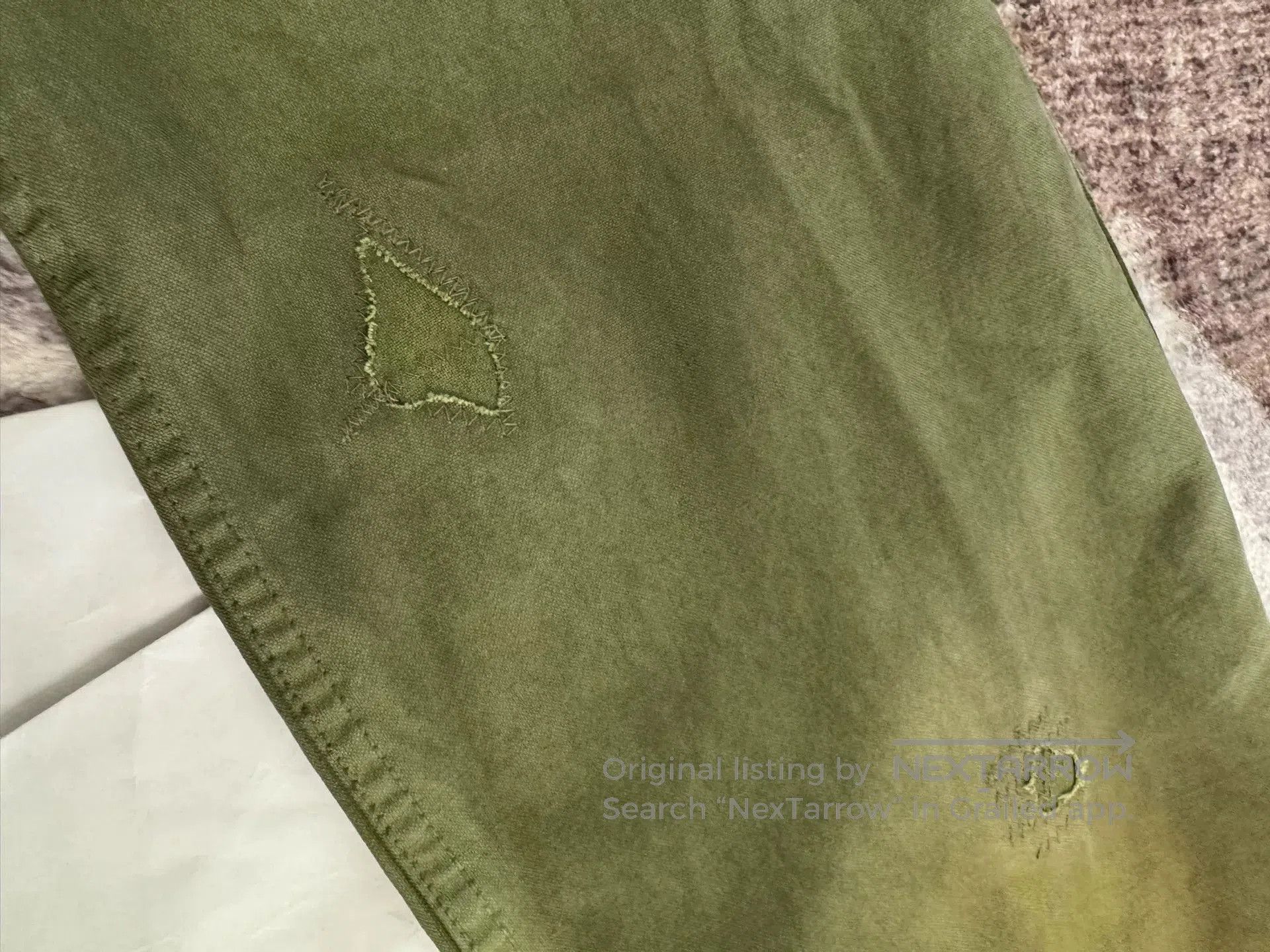 Visvim visvim gifford pants in distressed green. Size US 32 / EU 48 - 4 Thumbnail