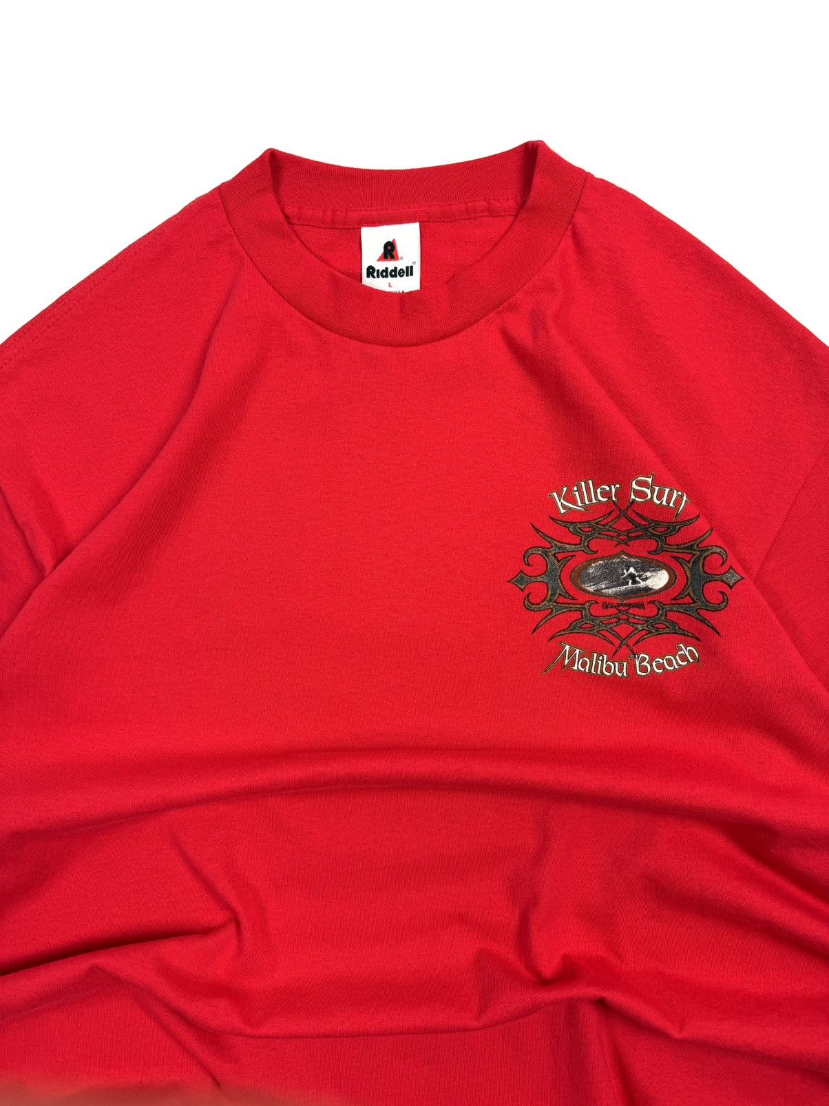 Riddell vintage Y2K Riddell Killer Surf Tee L Red Single Stitch 90s Size US L / EU 52-54 / 3 - 7 Thumbnail