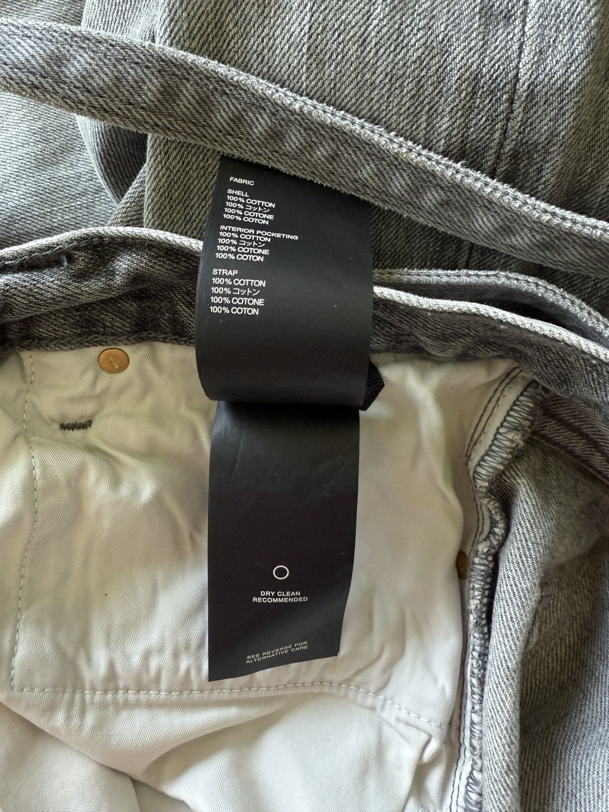 Fear of God NEW 32W Fear of God 6th collection Grey straight fit jeans Size US 32 / EU 48 - 9 Thumbnail