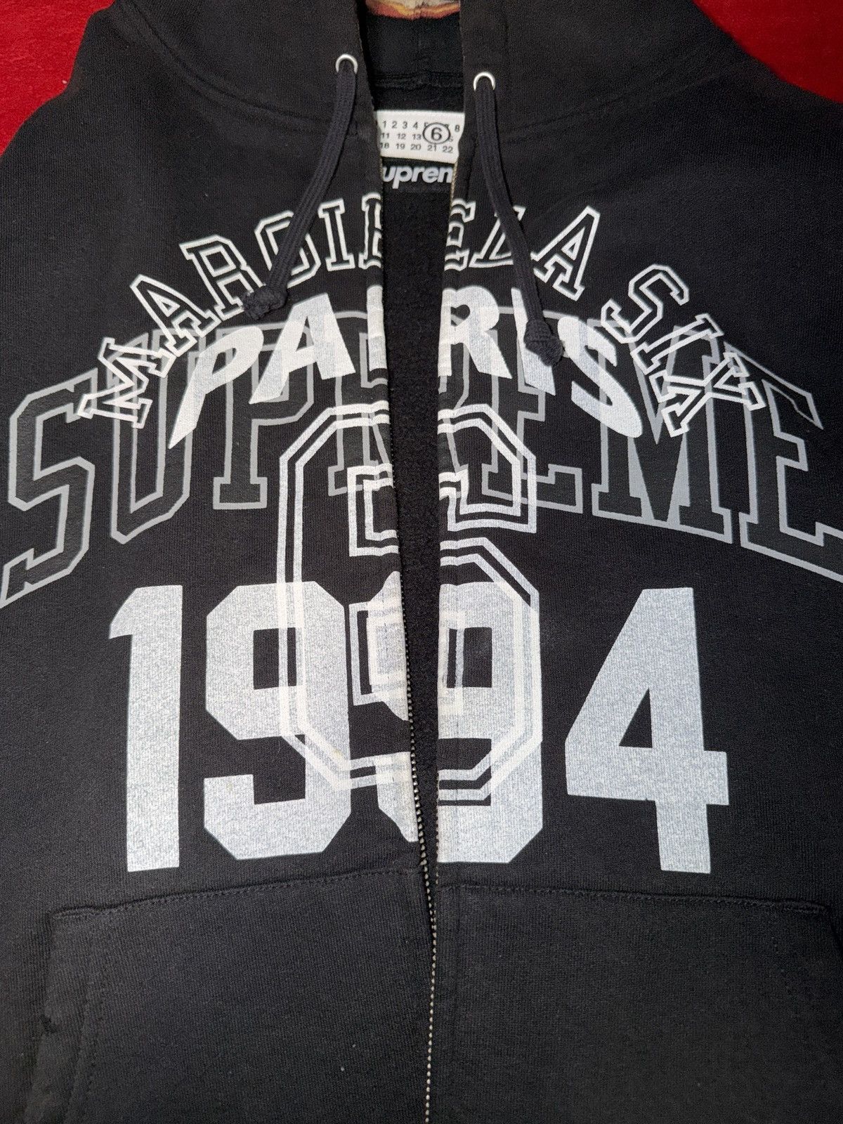 Maison Margiela × Supreme Supreme MM6 Maison Margiela Zip Up Hooded Sweatshirt Size US L / EU 52-54 / 3 - 3 Thumbnail