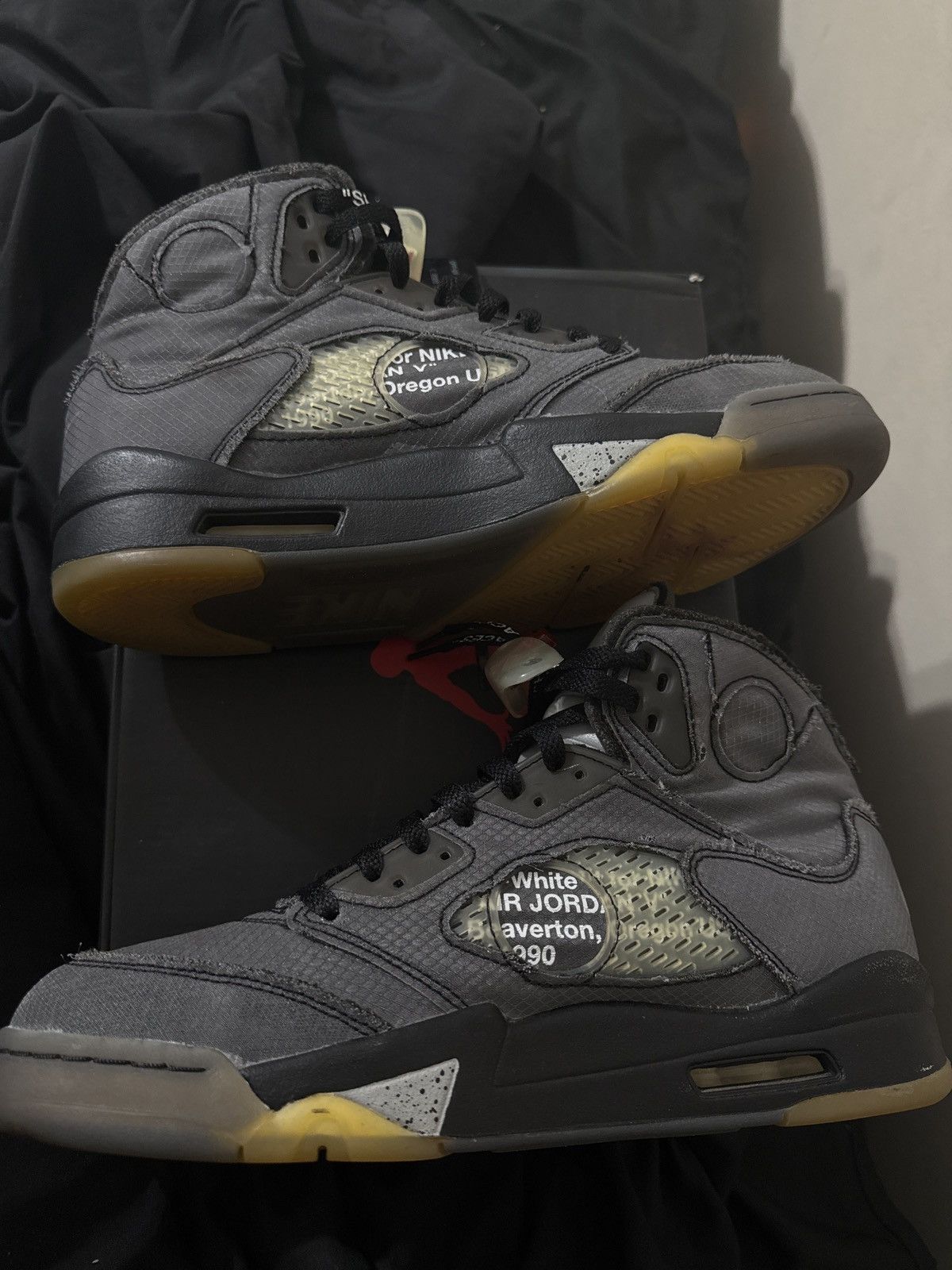Jordan Brand × Off-White OFF WHITE JORDAN 5 Size US 9.5 / EU 42-43 - 5 Thumbnail