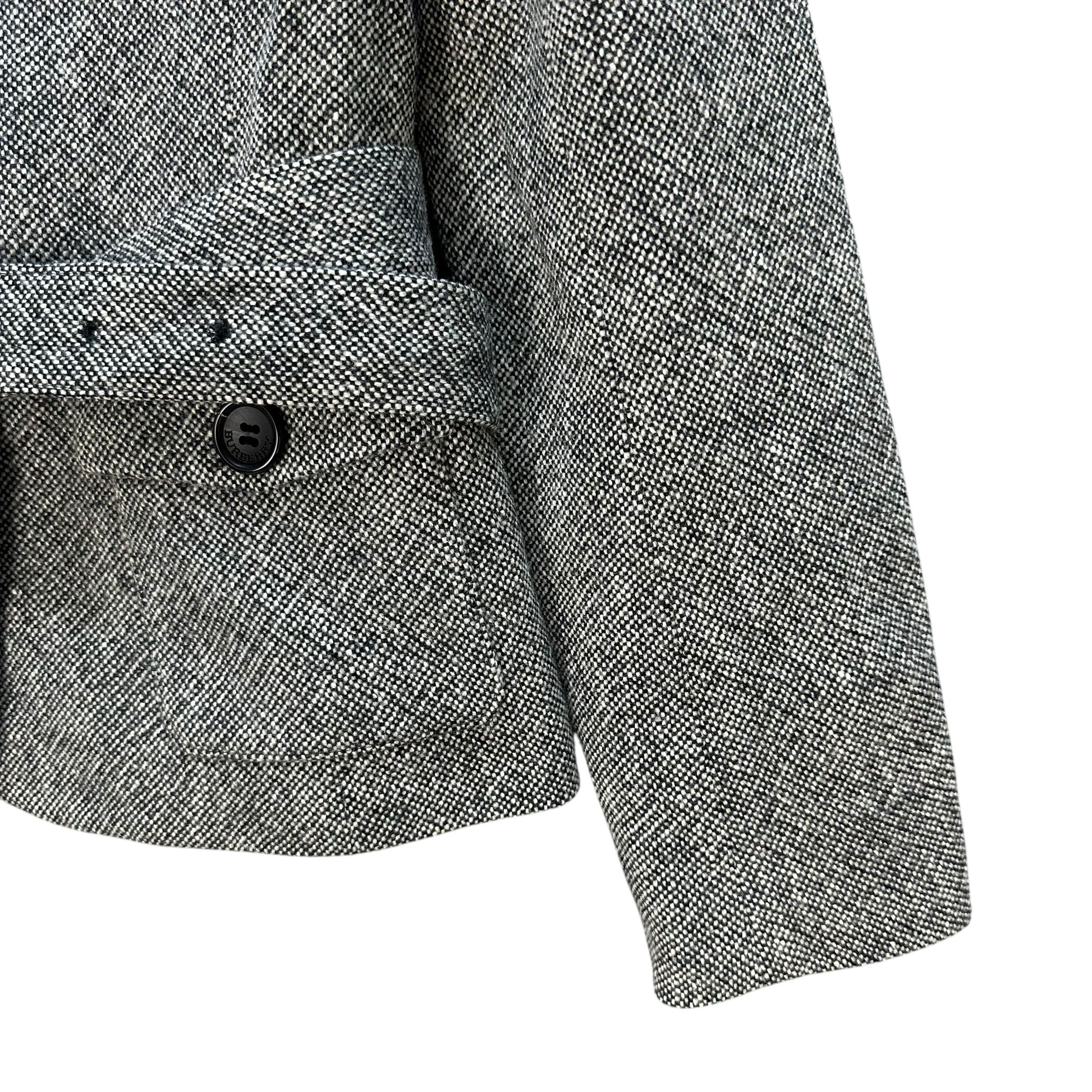 Burberry BURBERRY Wool Blend Belted Cropped Jacket #A73-1760 Size S / US 4 / IT 40 - 5 Thumbnail