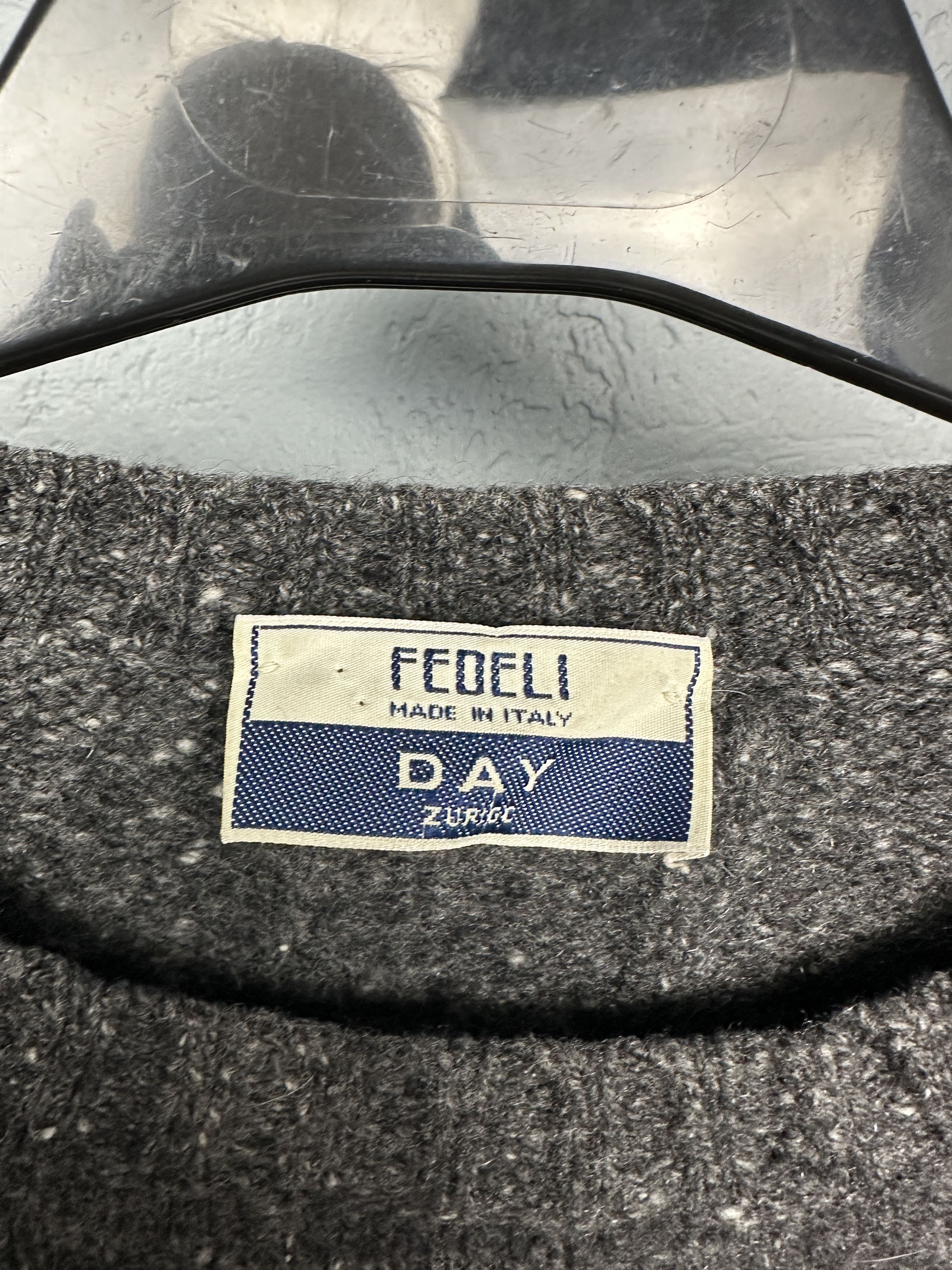 Fedeli Fedeli Vintage Mens Wool Knit Sweater Size US L / EU 52-54 / 3 - 3 Thumbnail