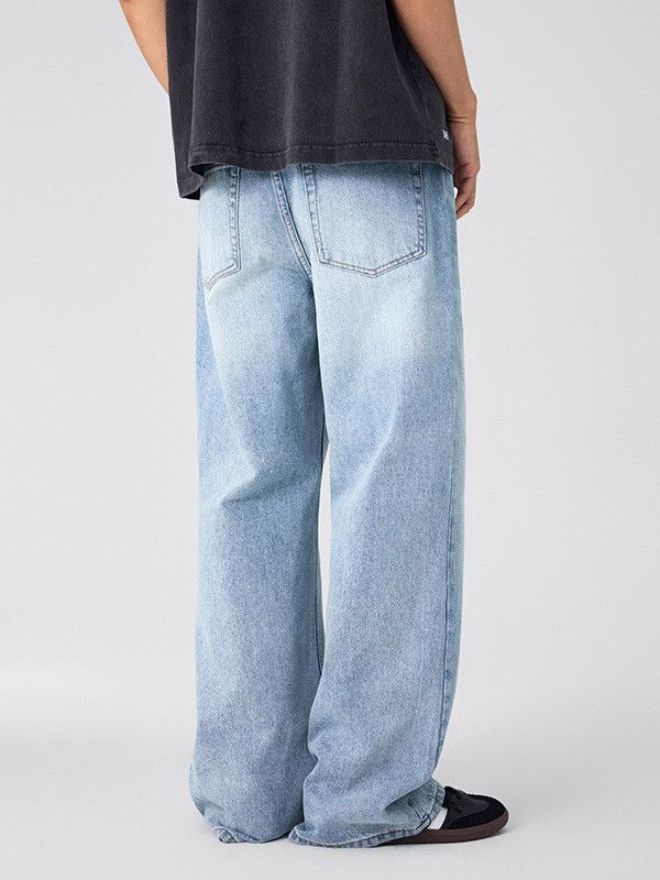Vintage Men's American-style straight leg wide-leg loose jeans Size US 32 / EU 48 - 5 Thumbnail