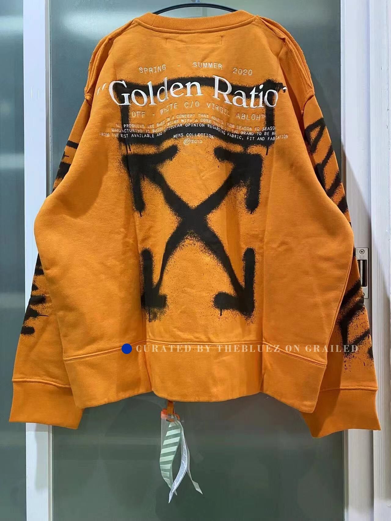 Off-White Off-White Orange Graffiti Sweatshirt Size US M / EU 48-50 / 2 - 2 Thumbnail
