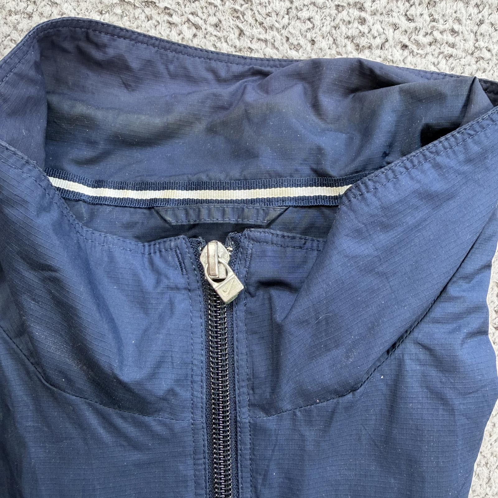 Nike Nike Navy Windbreaker Jacket Mens M Small Swoosh Full Zip Size US M / EU 48-50 / 2 - 9 Thumbnail