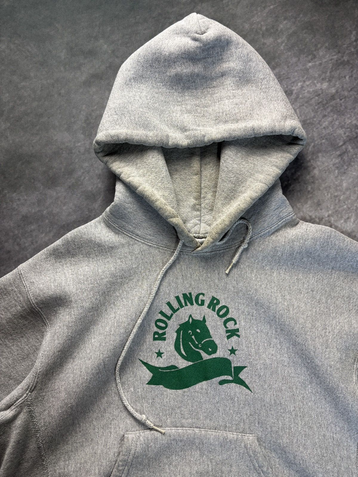 Lee Rolling Rock Beer 1990s Vintage Hoodie Pullover Heavy Boxy M Size US M / EU 48-50 / 2 - 2 Thumbnail