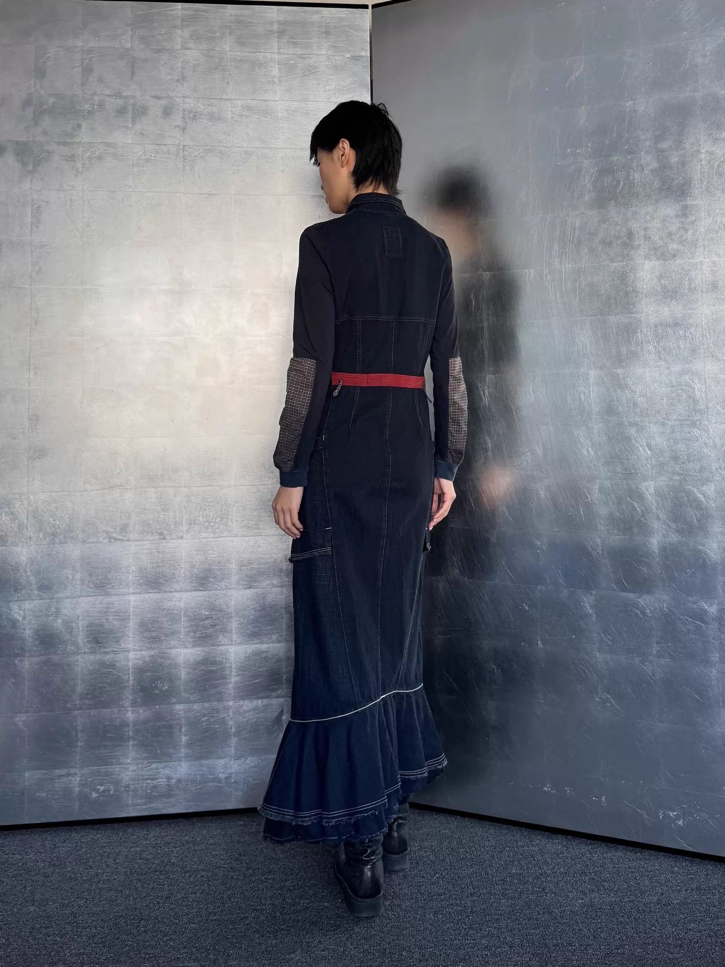 Marithe + Francois Girbaud MFG Vintage Denim Dress Size40 Size S / US 4 / IT 40 - 3 Thumbnail