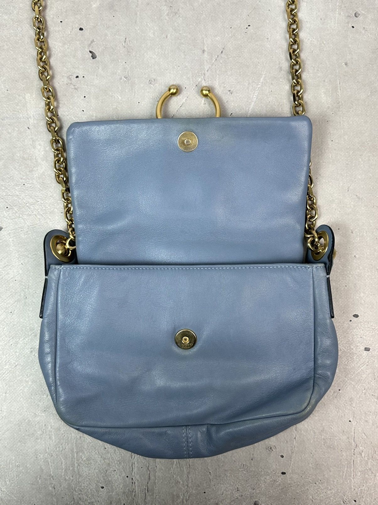 RED Valentino Red Valentino Leather Blue Handle Chain Made in Italy Bag Size ONE SIZE - 11 Thumbnail
